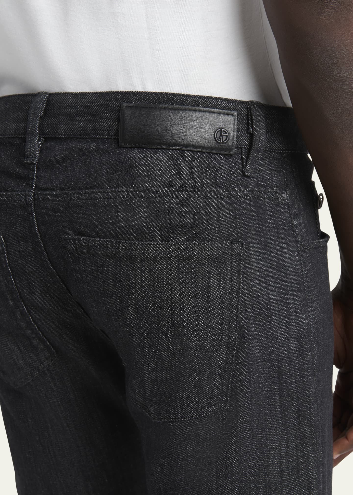 Giorgio Armani Men's Straight-Leg Denim Pants Image 5 of 5
