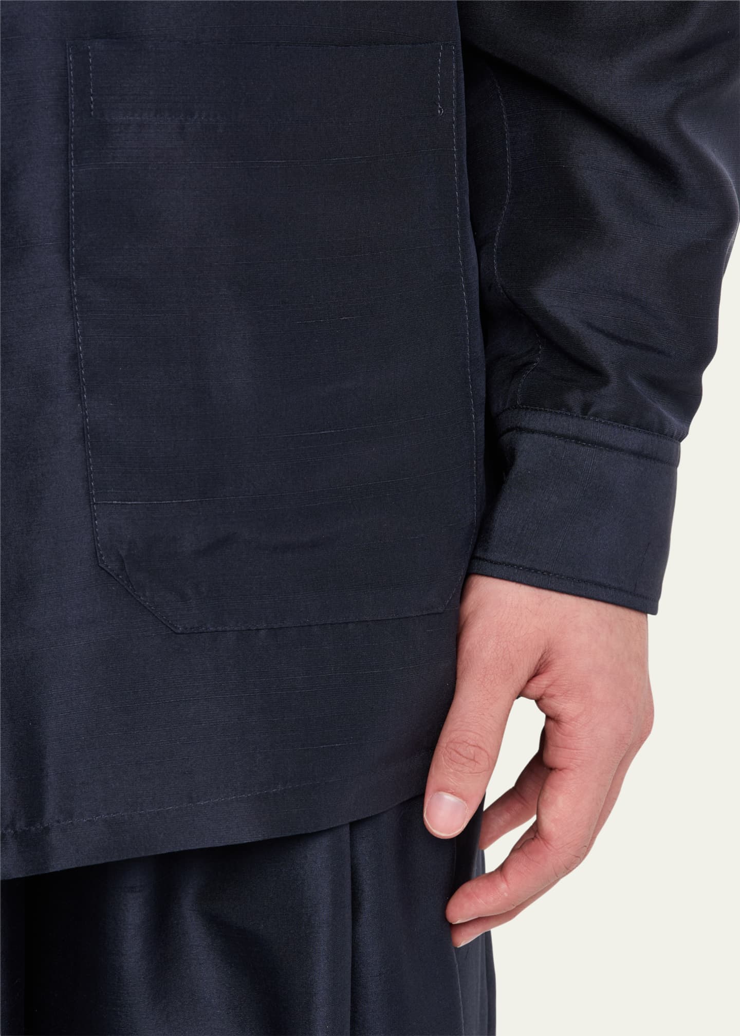 Giorgio Armani Men's Silk Overshirt Blazer Image 5 of 5