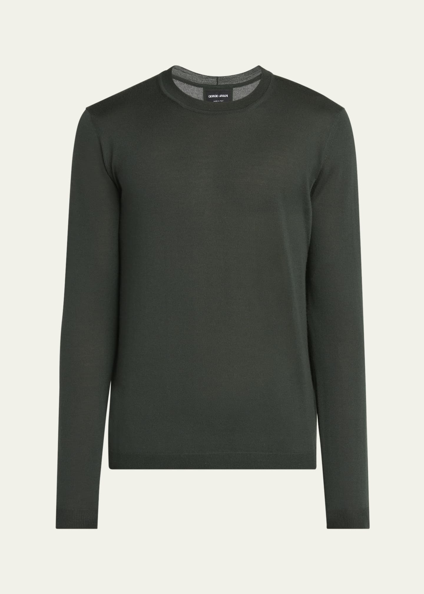 Giorgio Armani Men's Cashmere Knit Crewneck Sweater Image 1 of 5