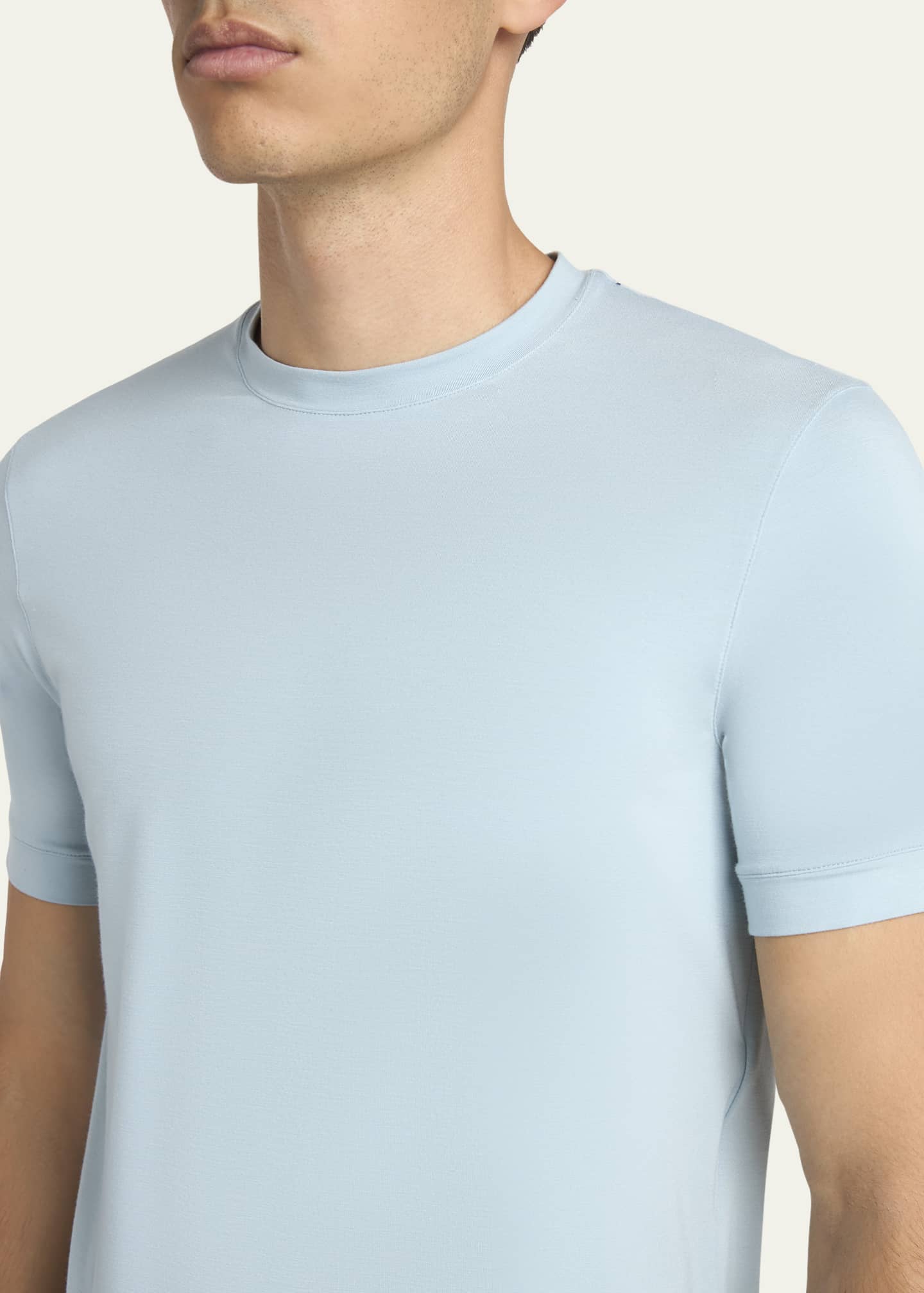 Giorgio Armani Men's Solid Short-Sleeve T-Shirt Image 5 of 5