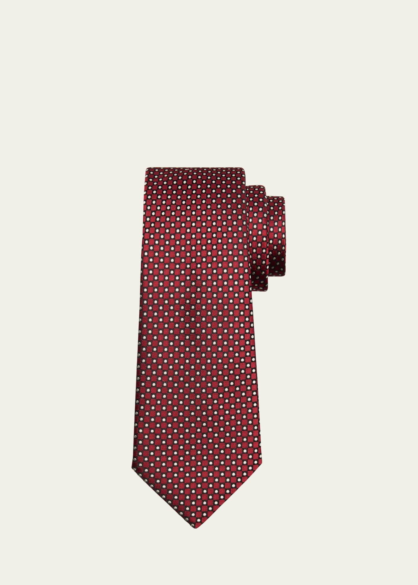 Giorgio Armani Men's Micro-Dot Silk Tie