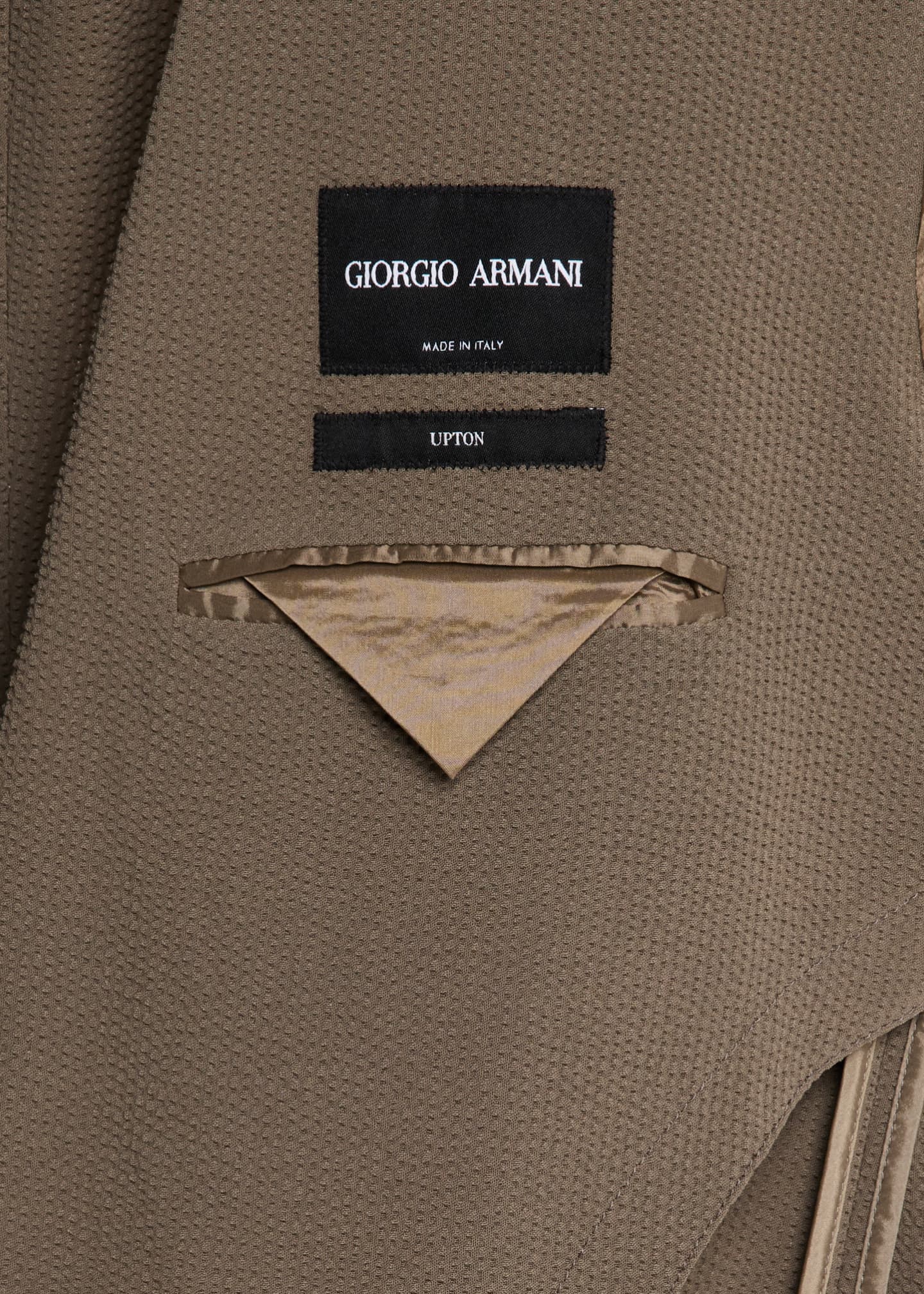 Giorgio Armani Men's Upton Wool Stretch Seersucker Jacket Image 6 of 8