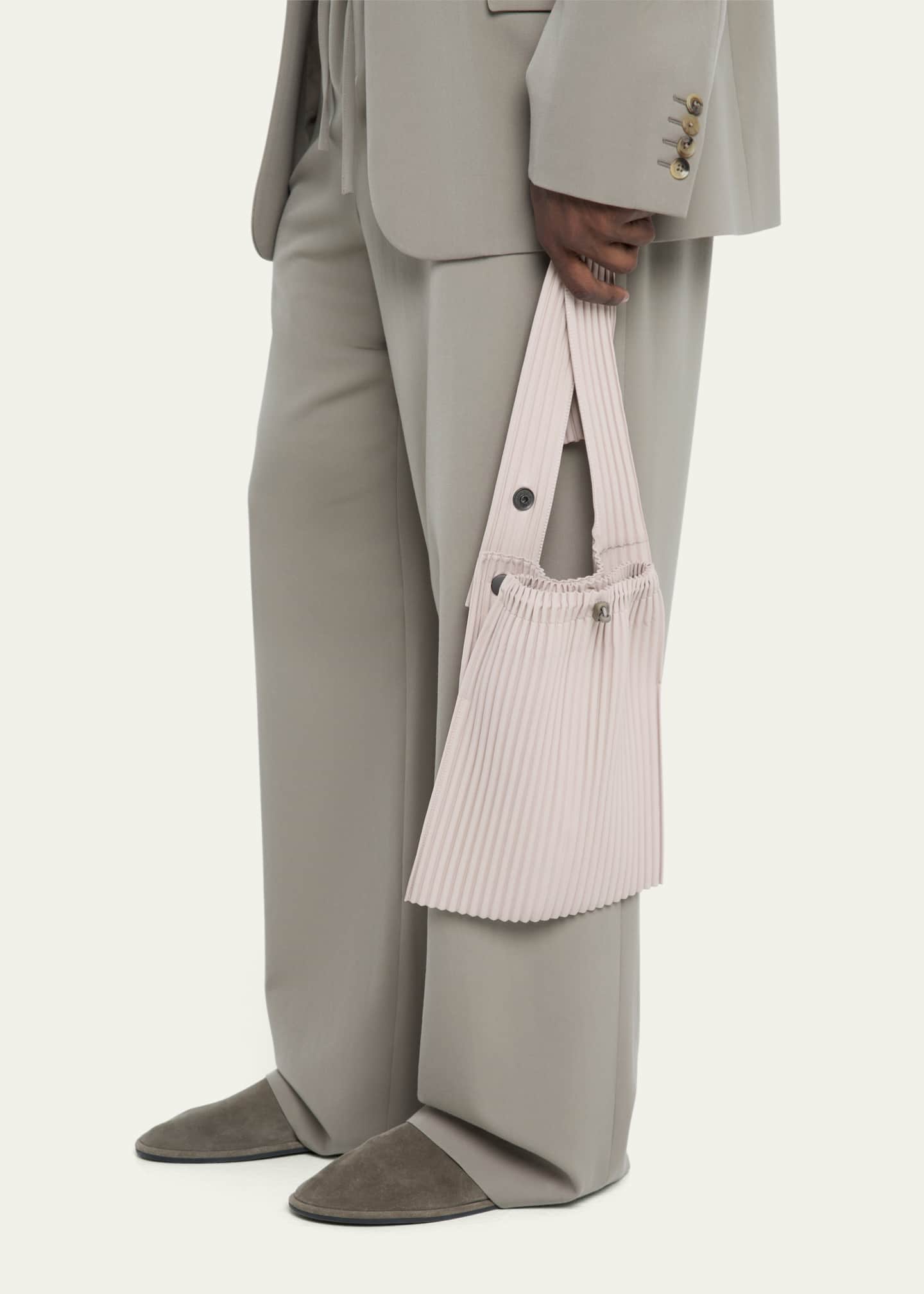 Homme Plisse Issey Miyake Men's Pocket Large Pleated Crossbody Bag Image 2 of 6