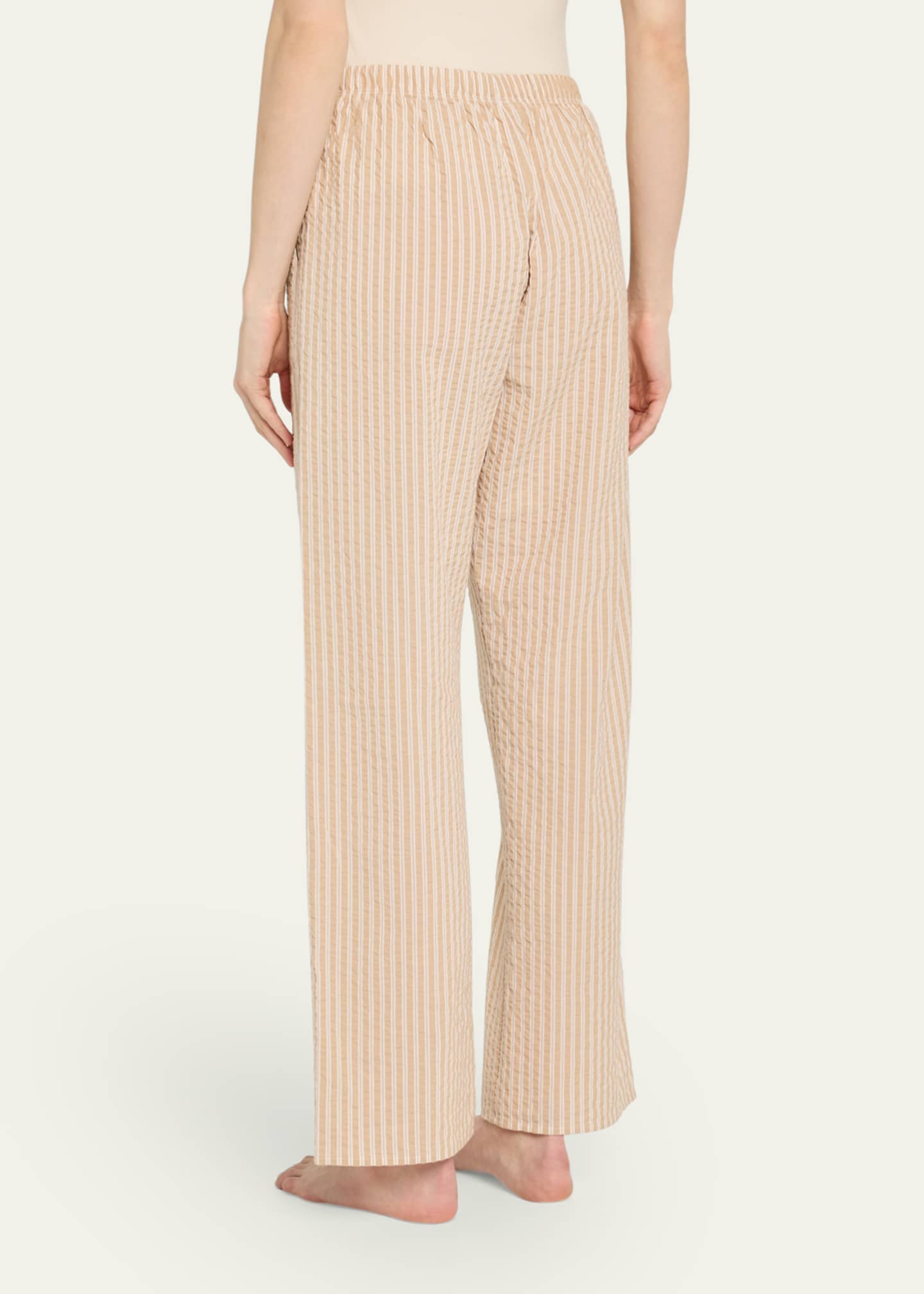 Hanro Striped Straight-Leg Cotton Lounge Pants Image 3 of 5