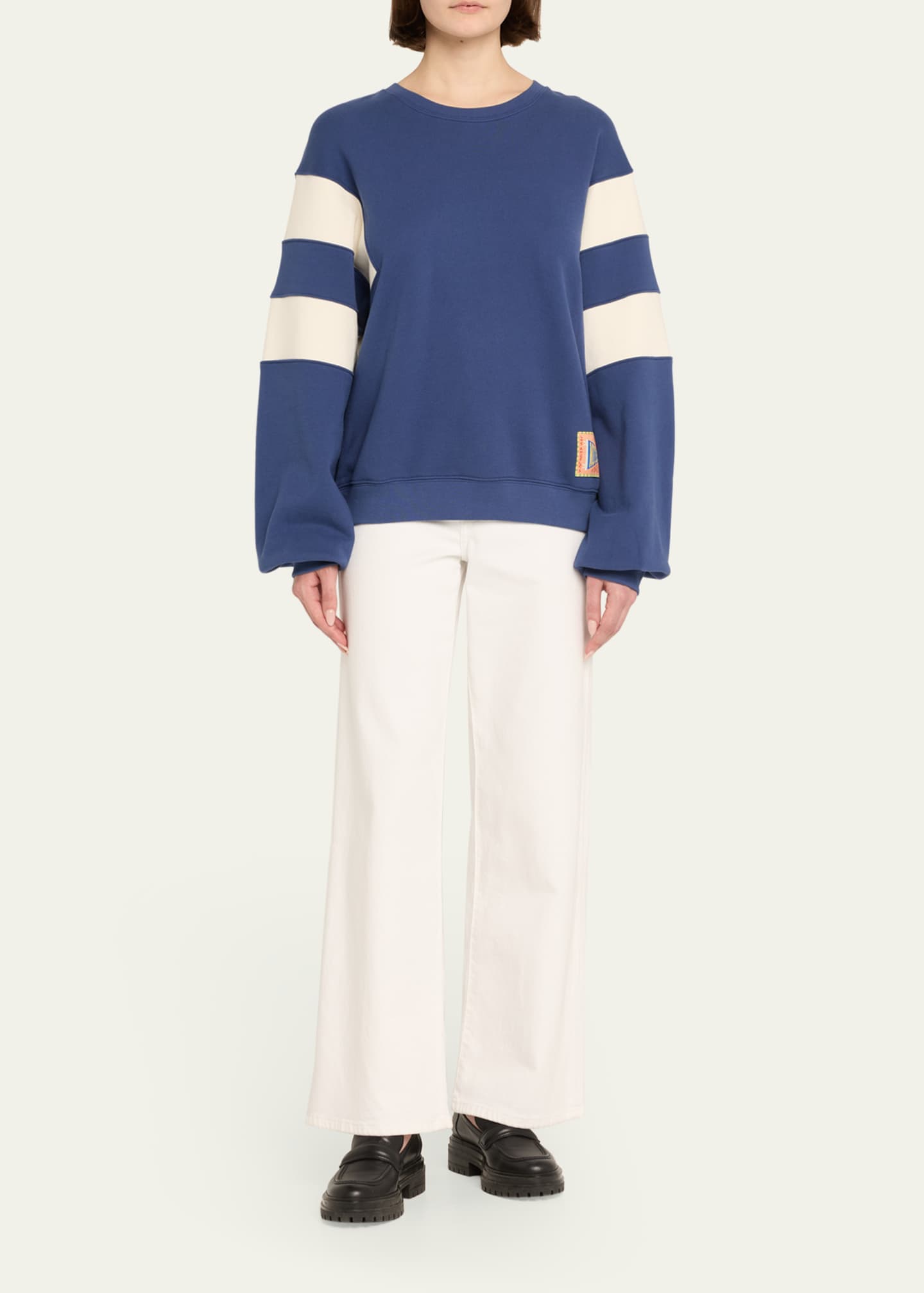 MOTHER The Drop Square Inset Sweatshirt Image 2 of 5