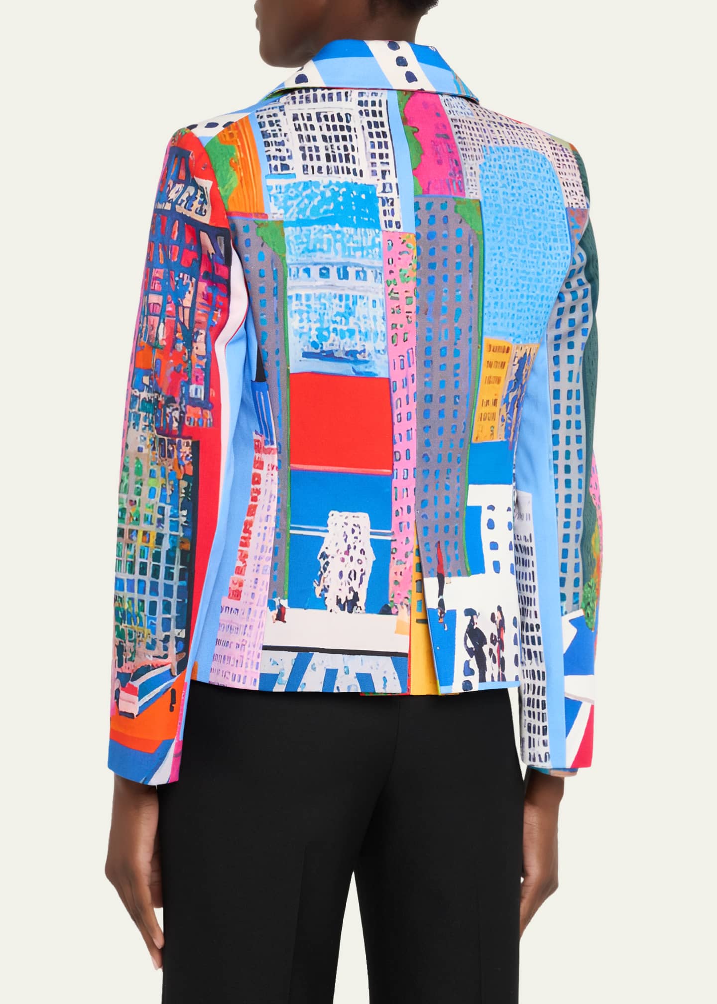 Libertine NYC Print Single-Breasted Short Jacket Image 3 of 5