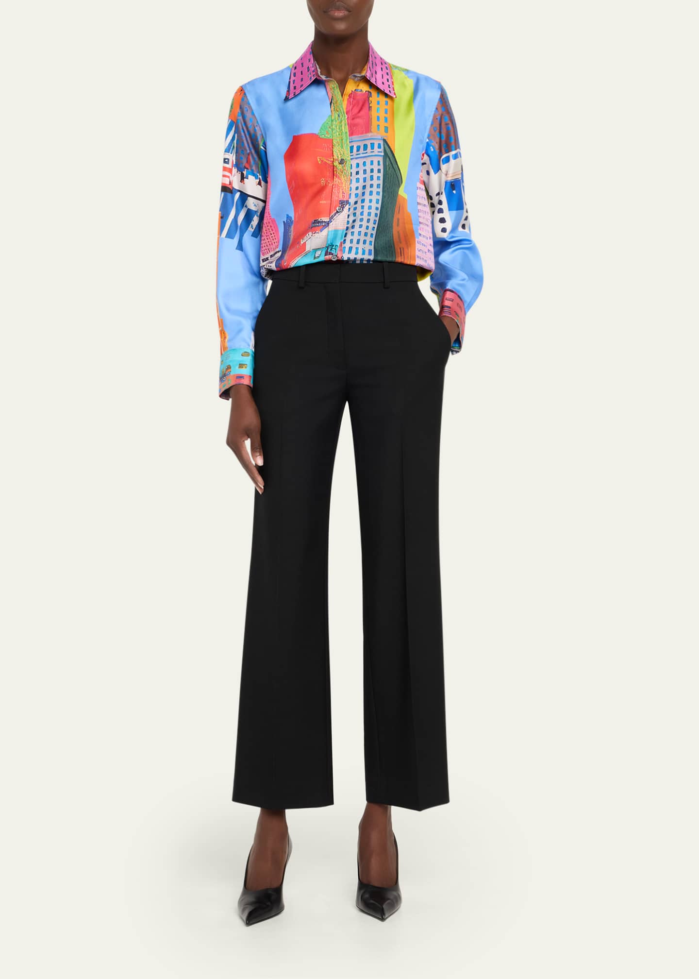 Libertine NYC Printed Silk New Classic Shirt Image 2 of 5