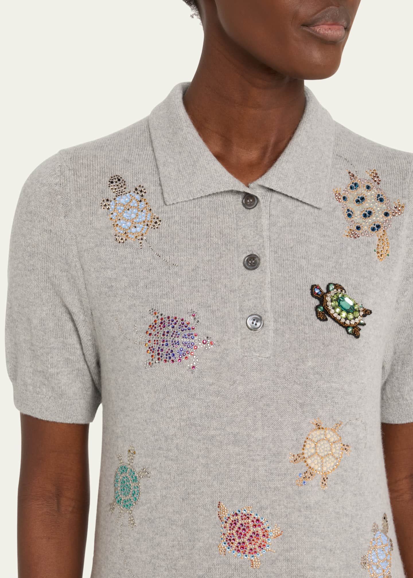 Libertine Turtle Time Cashmere Polo Sweater Image 5 of 5