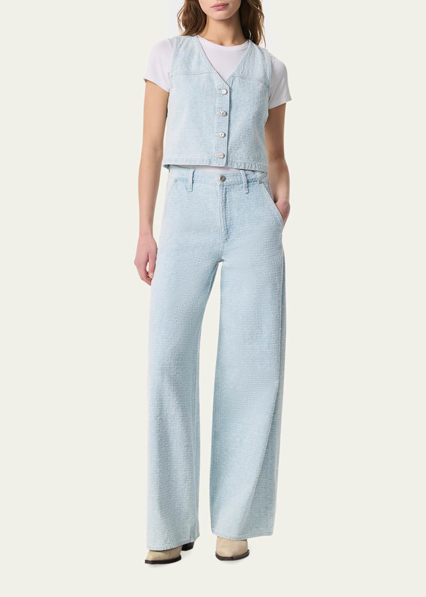 お気に入り Tweed Juliana Bone & Rag Vest Goodman Bergdorf - トップス