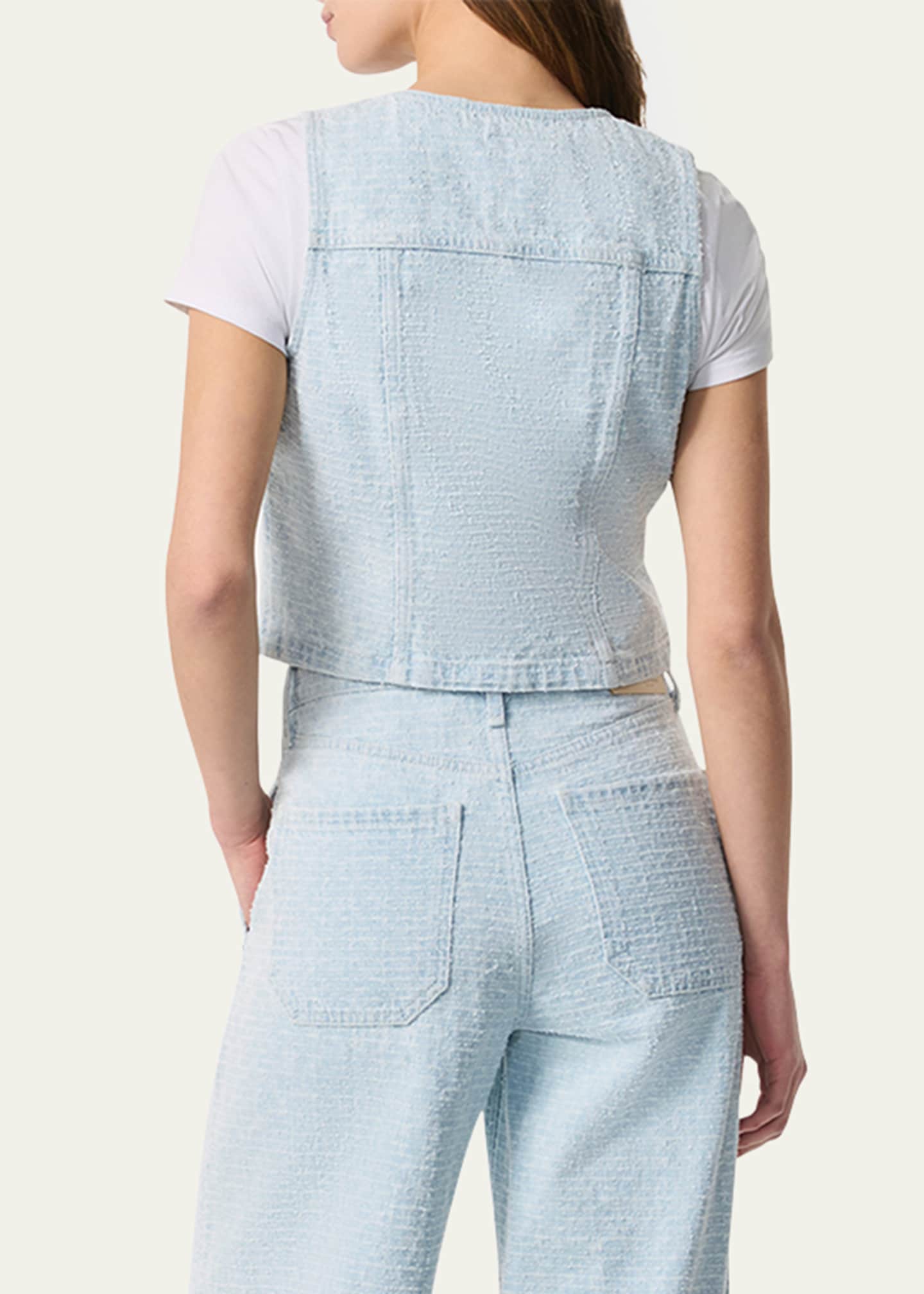 メゾンドドルチェ　candy tweed vest ホワイト 新品】dolce. candy tweed vest ドルチェ ツイード - メルカリ