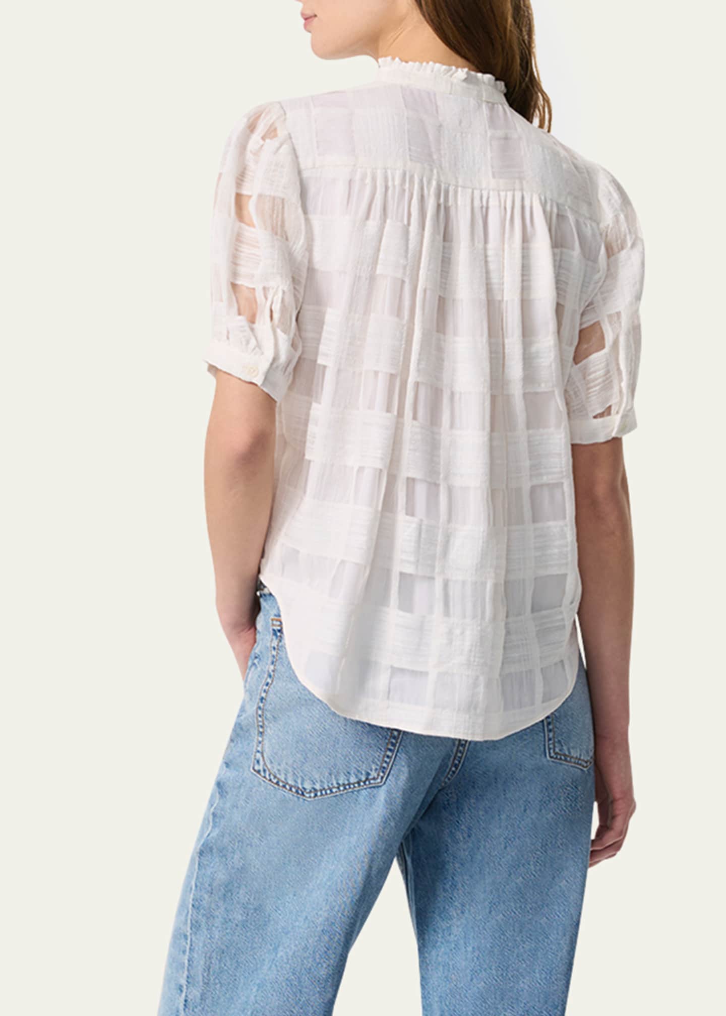 Jordan Plaid Short-Sleeve Top