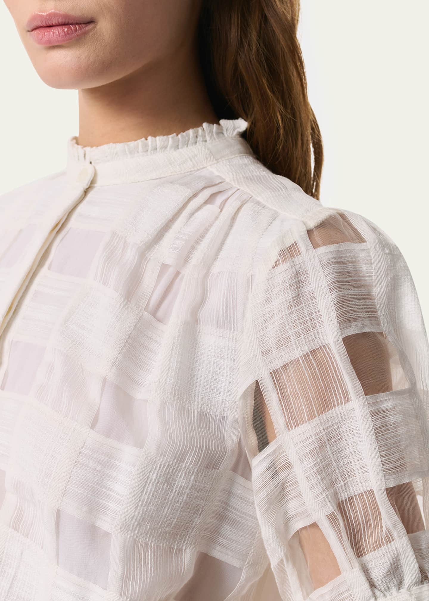 Jordan Plaid Short-Sleeve Top