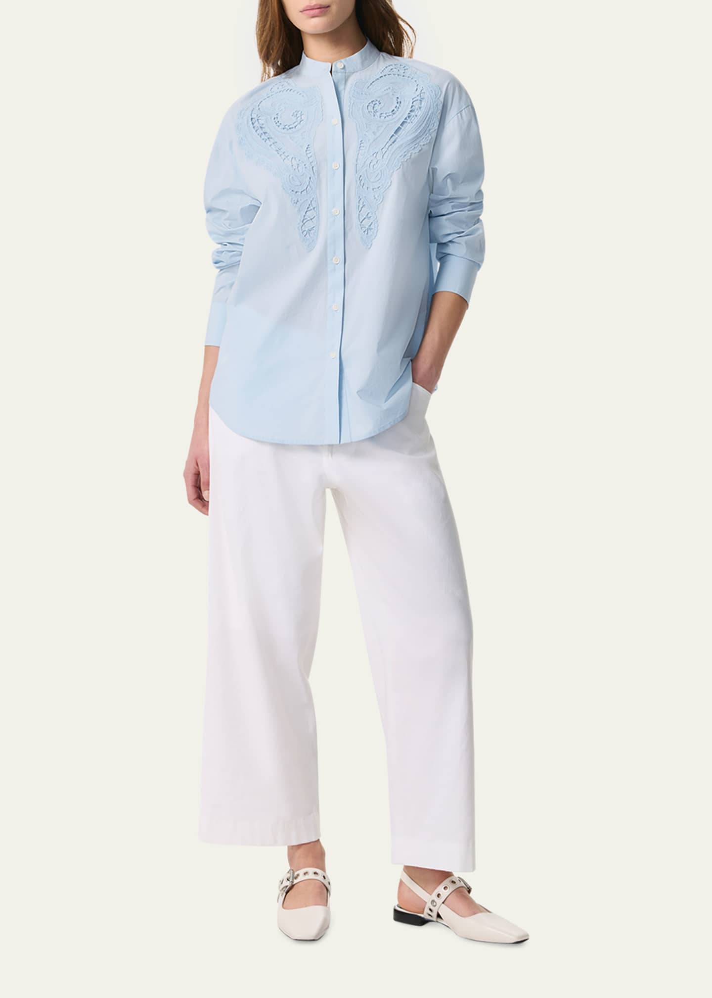 Rag & Bone Ainsley Long-Sleeve Embroidered Shirt Image 2 of 5