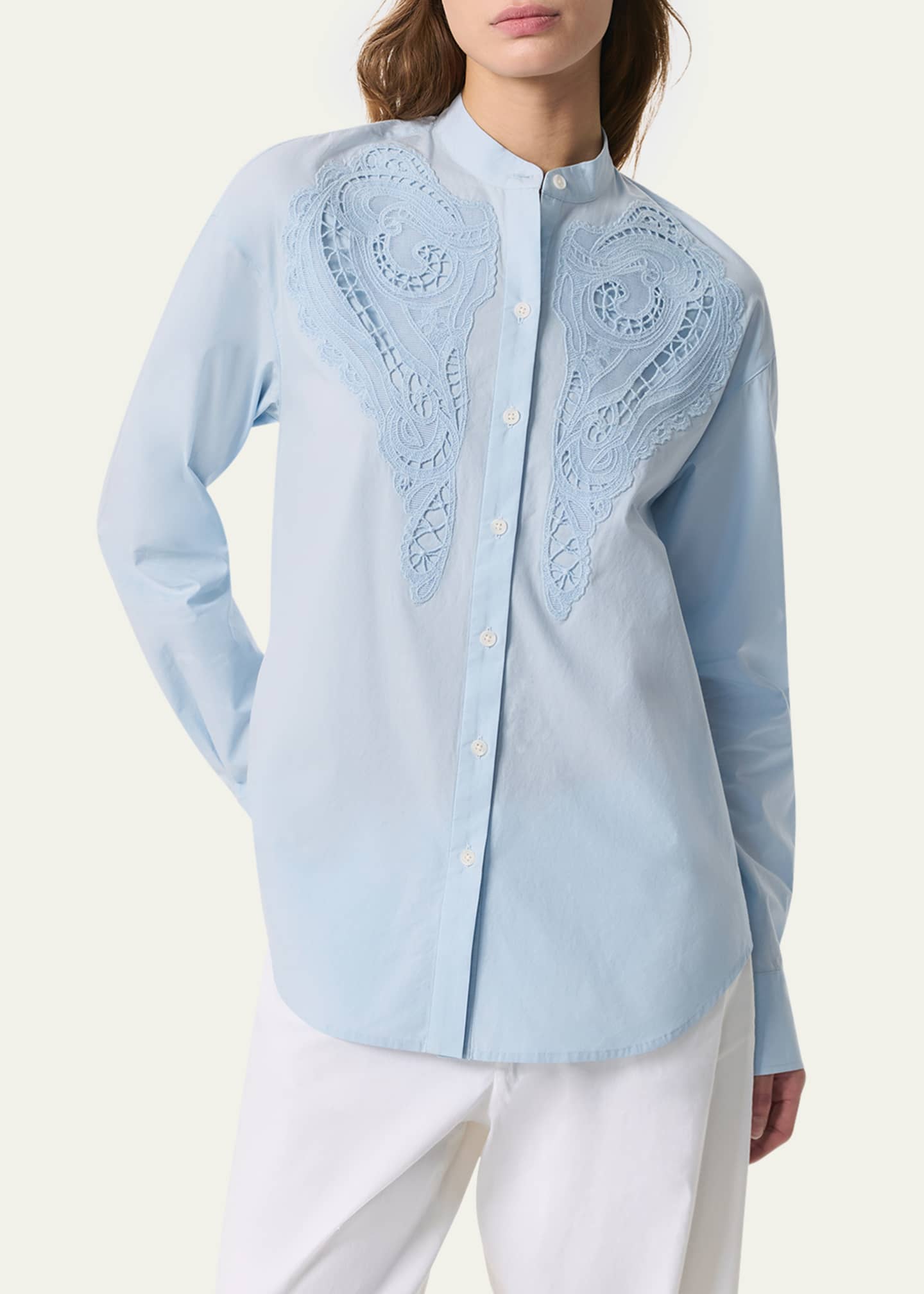 Rag & Bone Ainsley Long-Sleeve Embroidered Shirt Image 4 of 5