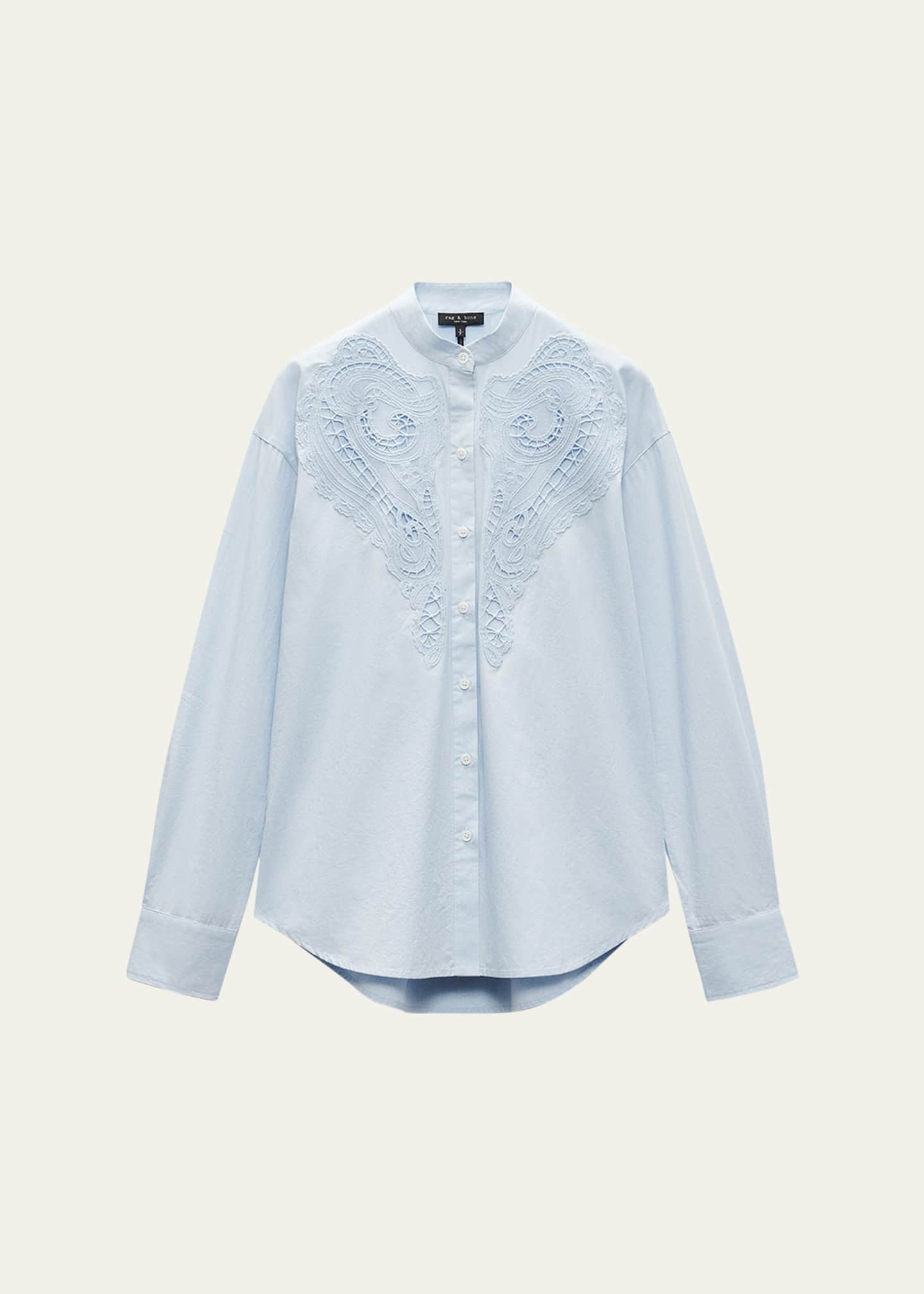 Rag & Bone Ainsley Long-Sleeve Embroidered Shirt Image 1 of 5