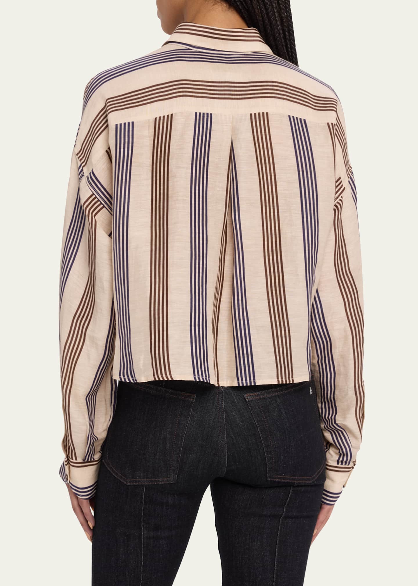 Rag & Bone Beatrice Cropped Linen Shirt Image 3 of 5