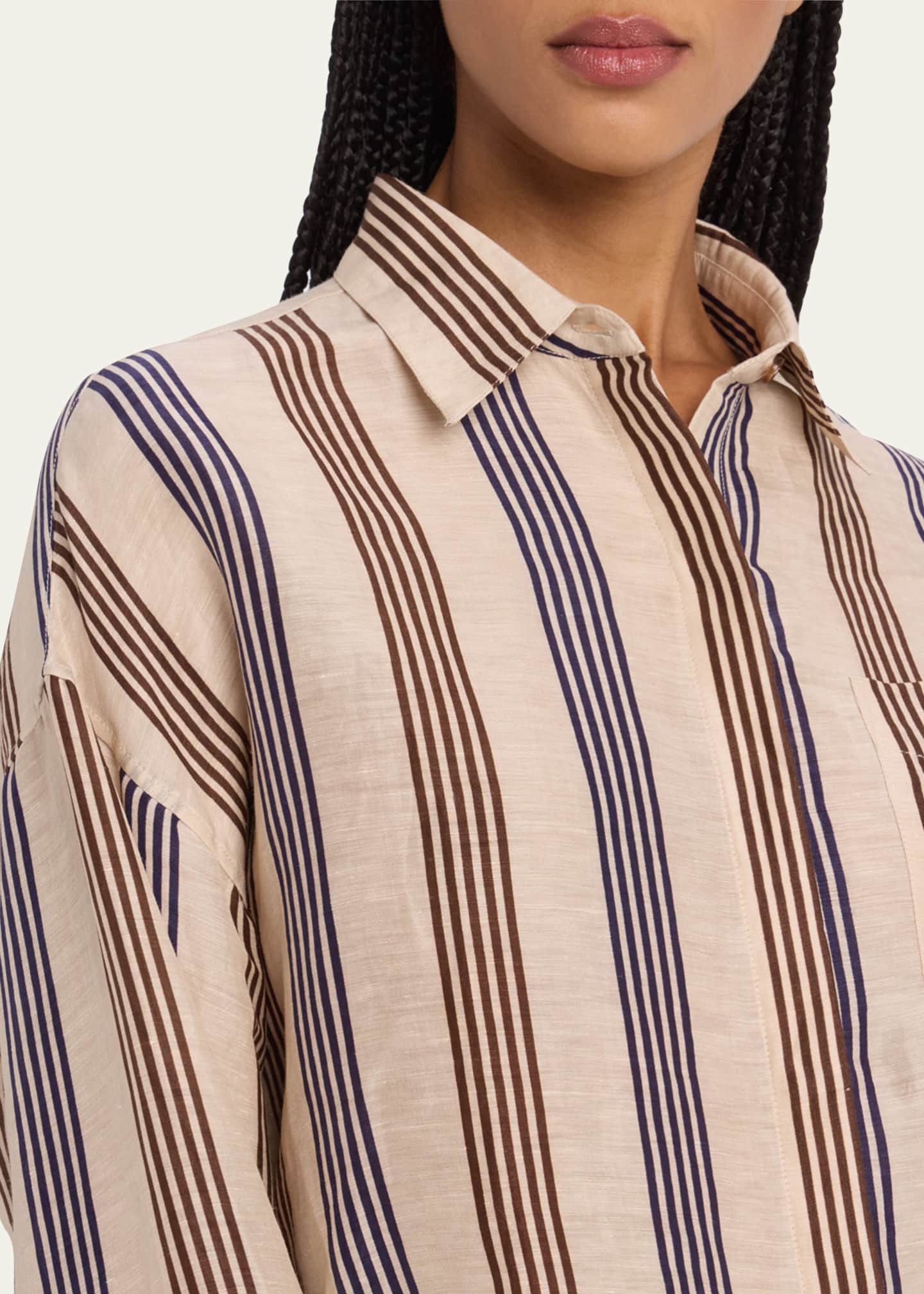 Rag & Bone Beatrice Cropped Linen Shirt Image 5 of 5