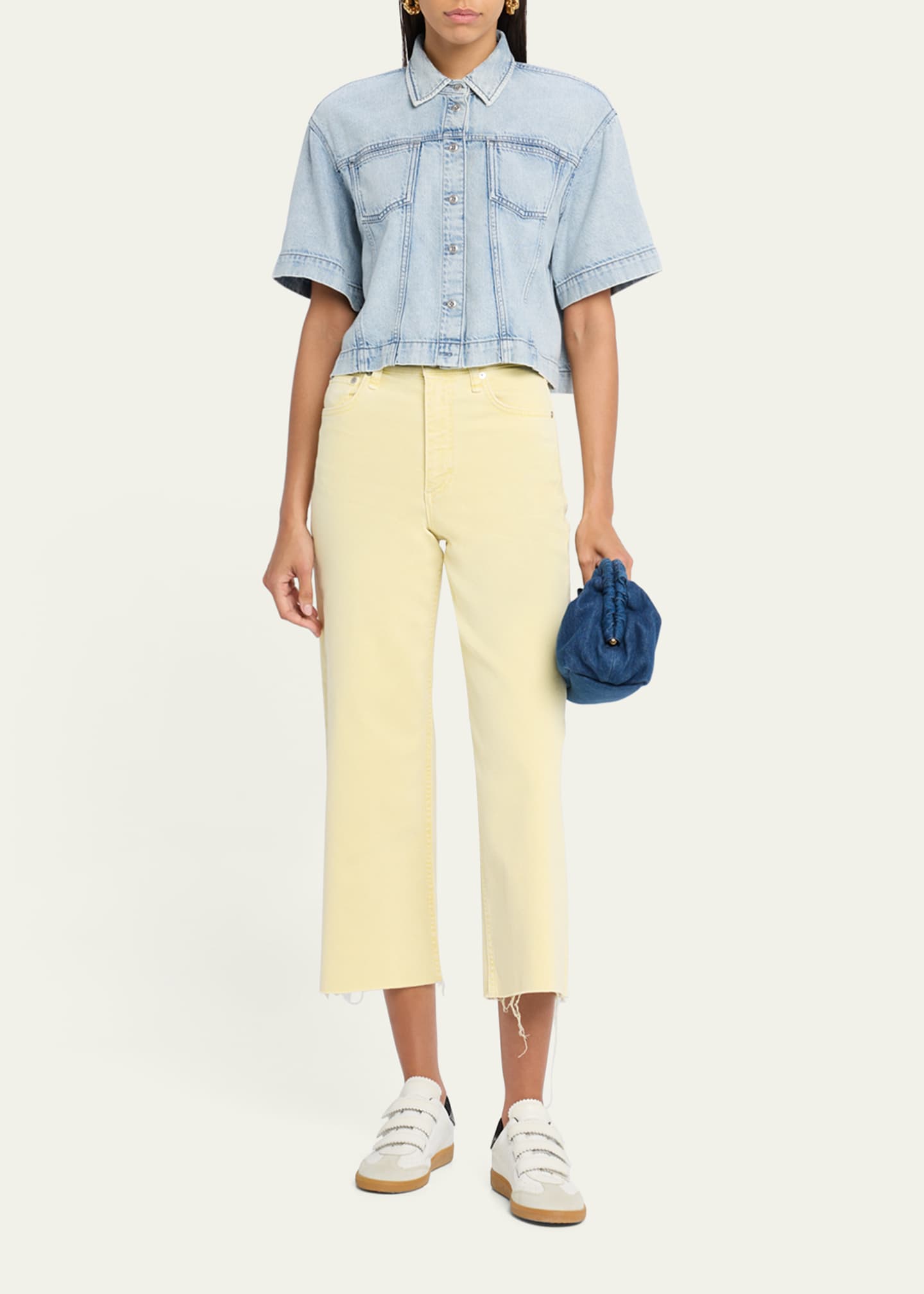 Rag & Bone Ultra Featherweight Abby Short-Sleeve Top Image 2 of 5