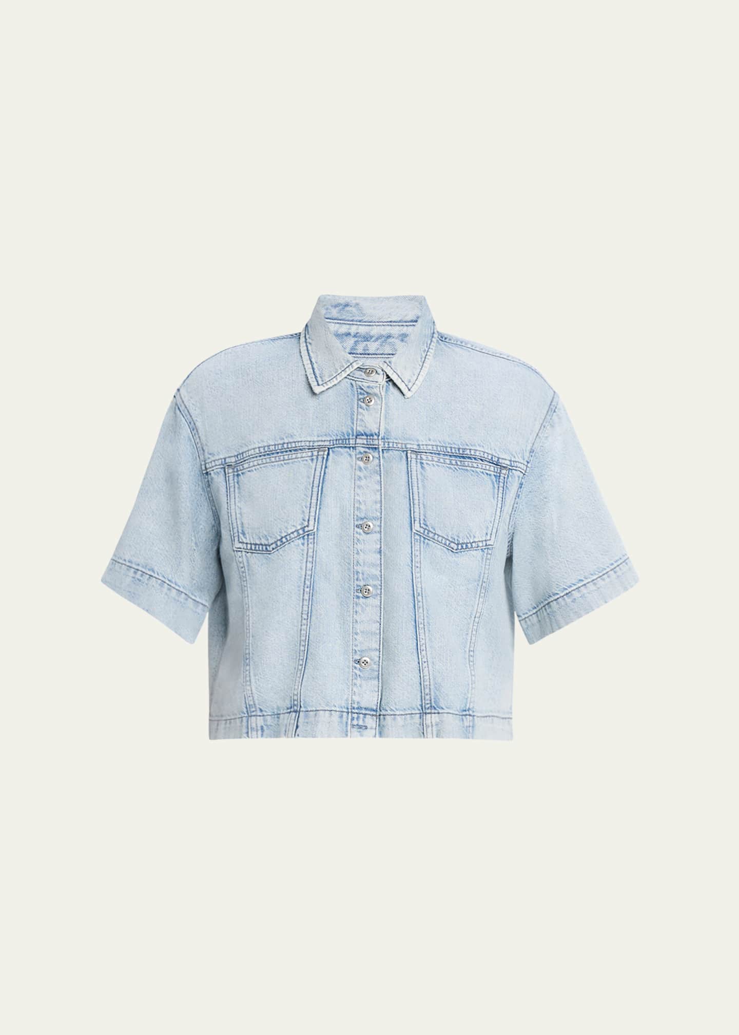 Rag & Bone Ultra Featherweight Abby Short-Sleeve Top Image 1 of 5
