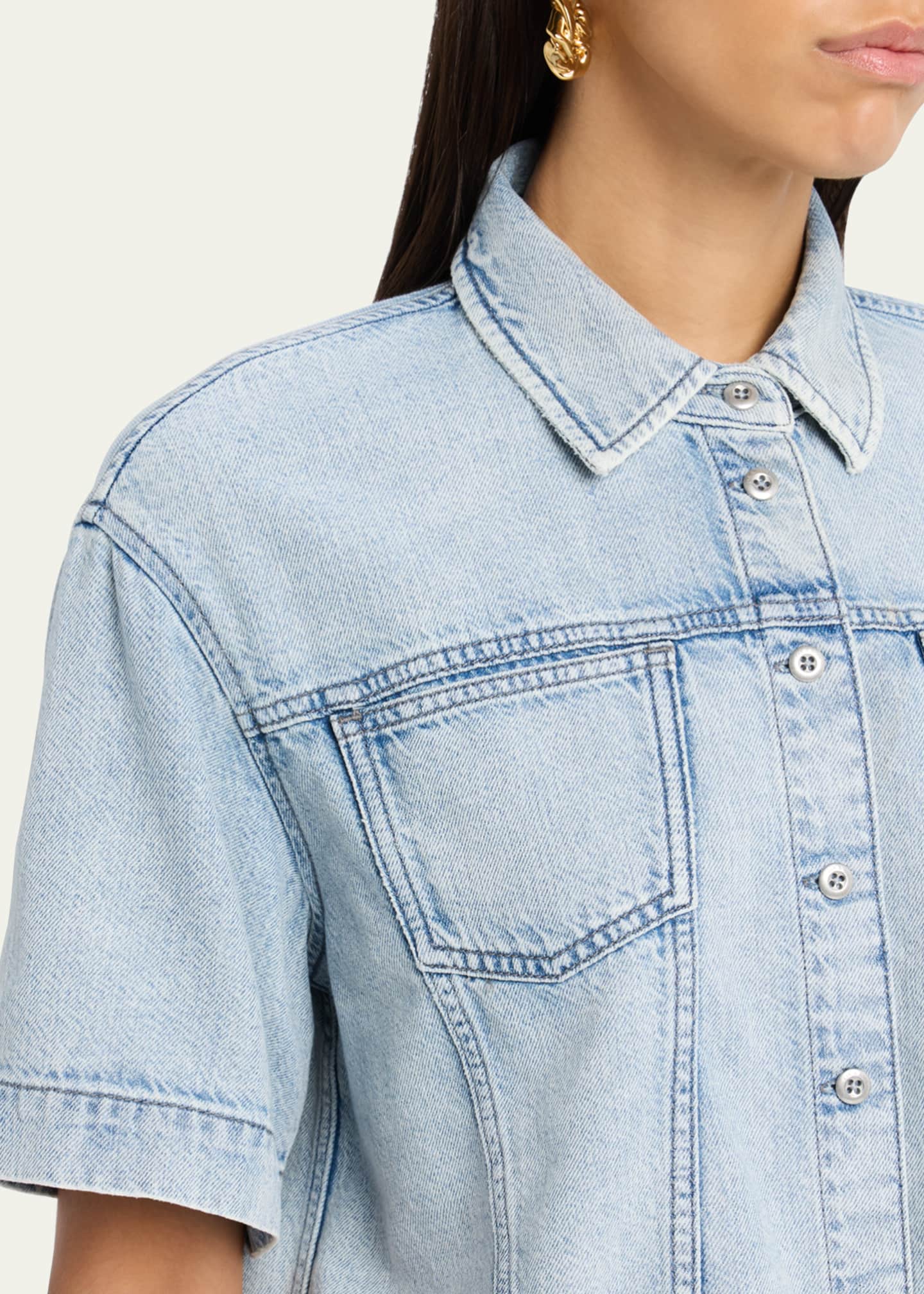 Rag & Bone Ultra Featherweight Abby Short-Sleeve Top Image 5 of 5