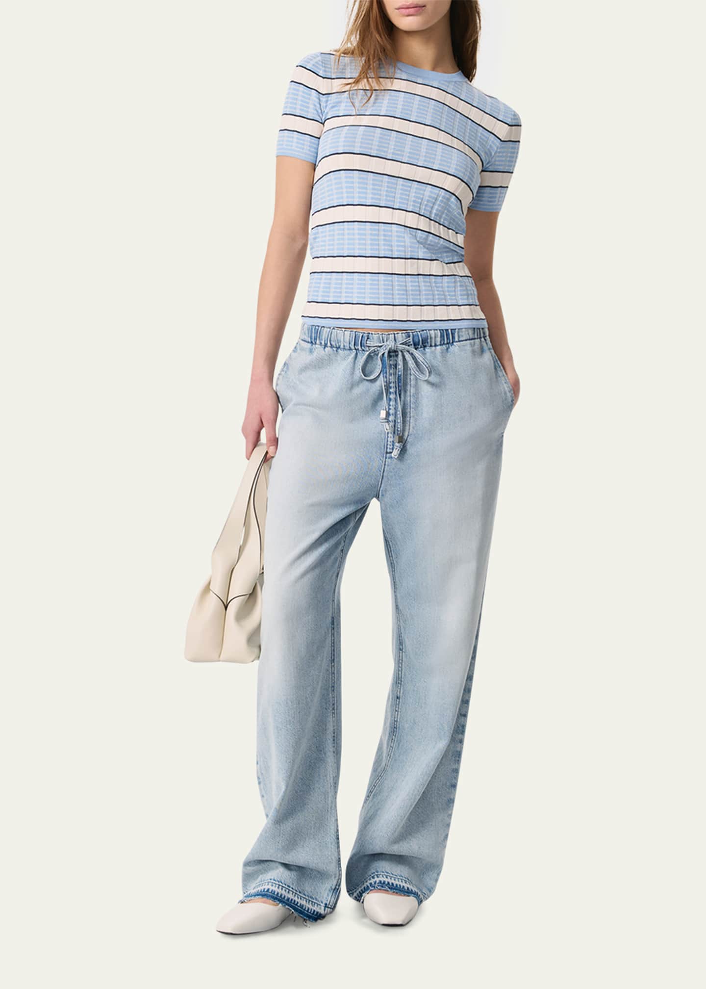 Eloise Stripe Short-Sleeve Tee