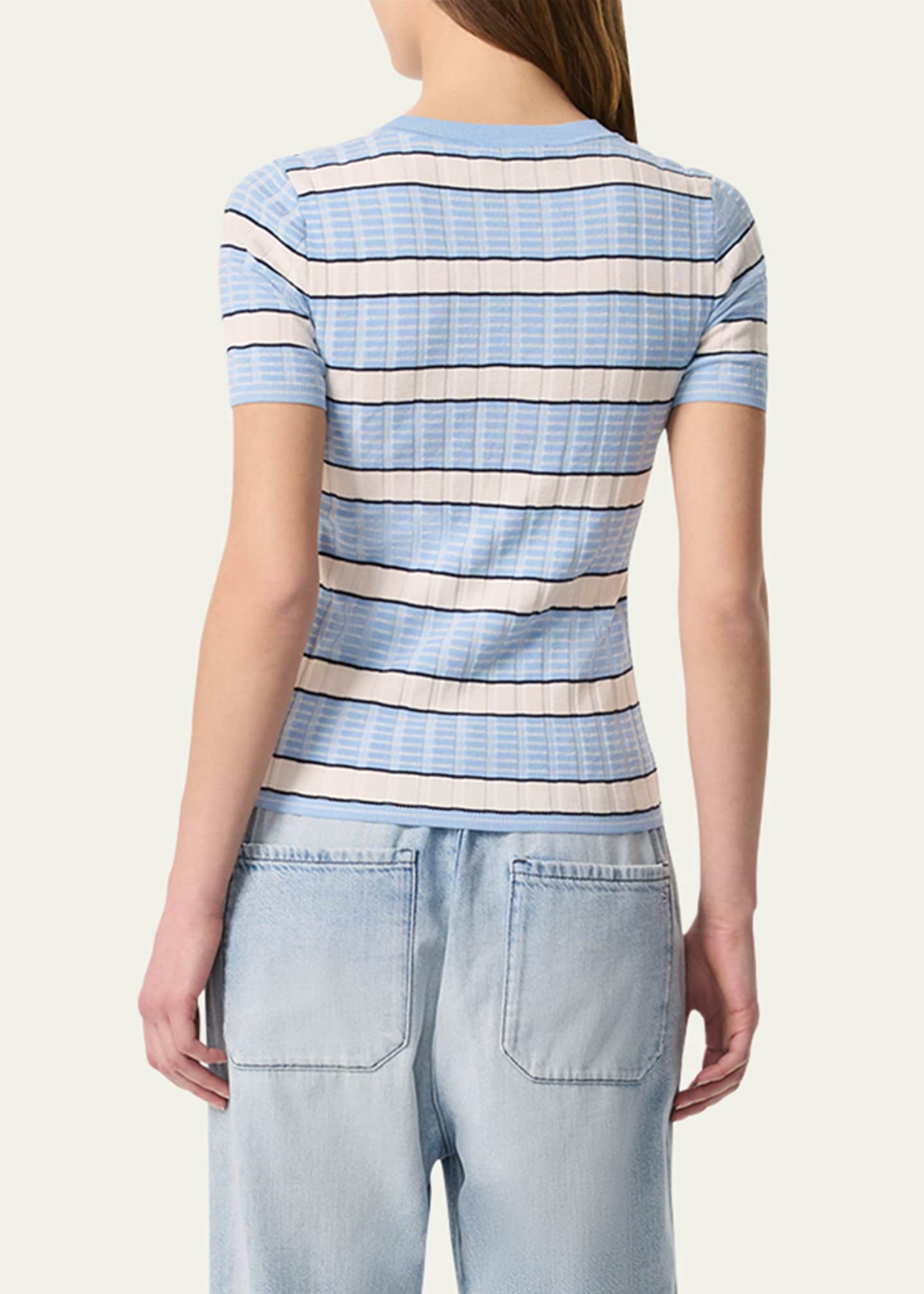 Eloise Stripe Short-Sleeve Tee