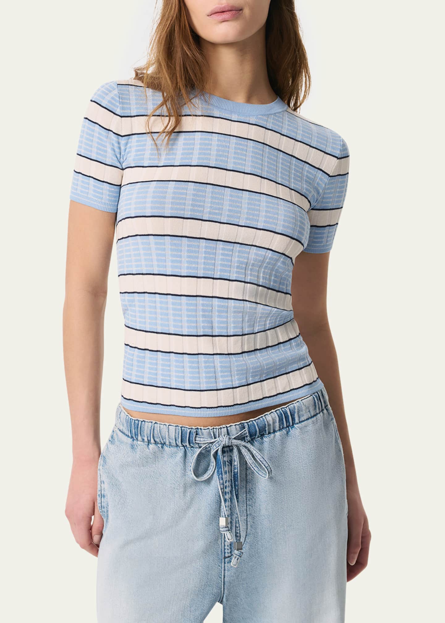 Eloise Stripe Short-Sleeve Tee