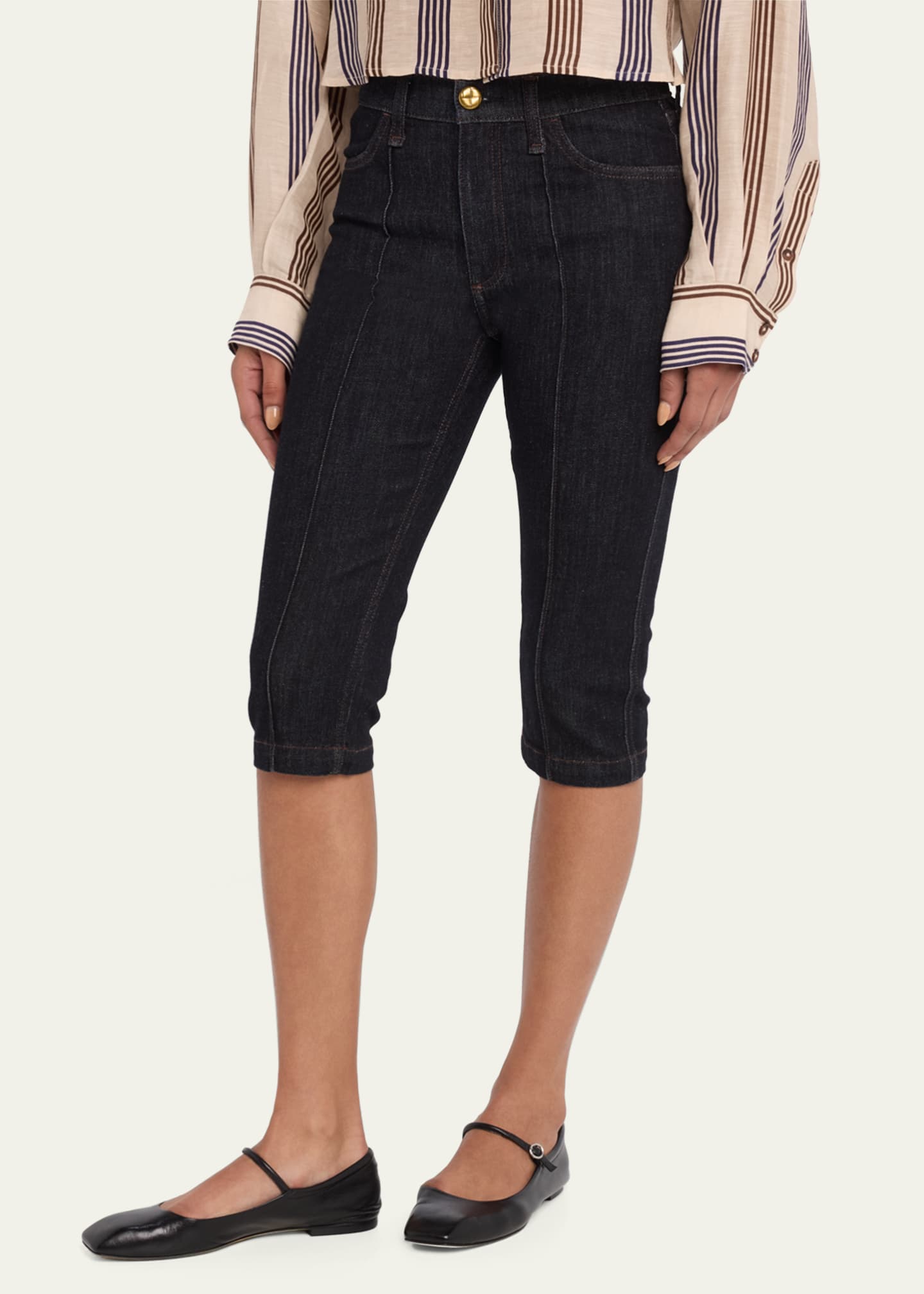 Rag & Bone Flexi Kit Mid-Rise Capri Jeans Image 4 of 5