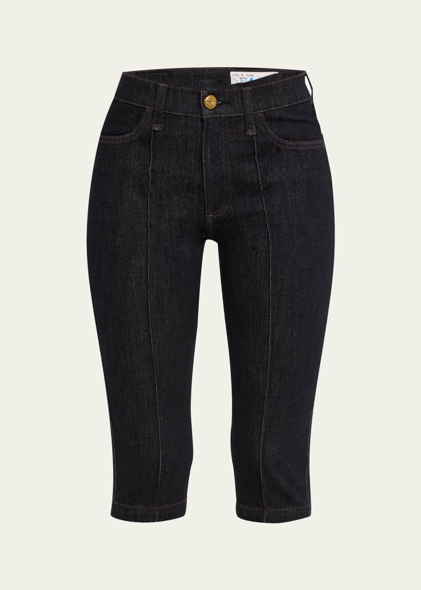 Rag & Bone Flexi Kit Mid-Rise Capri Jeans Image 1 of 5