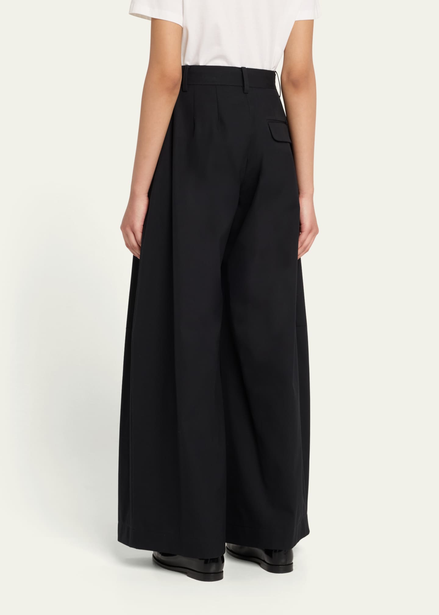 anOnlyChild Stona Pleated Cotton Pants Image 3 of 5