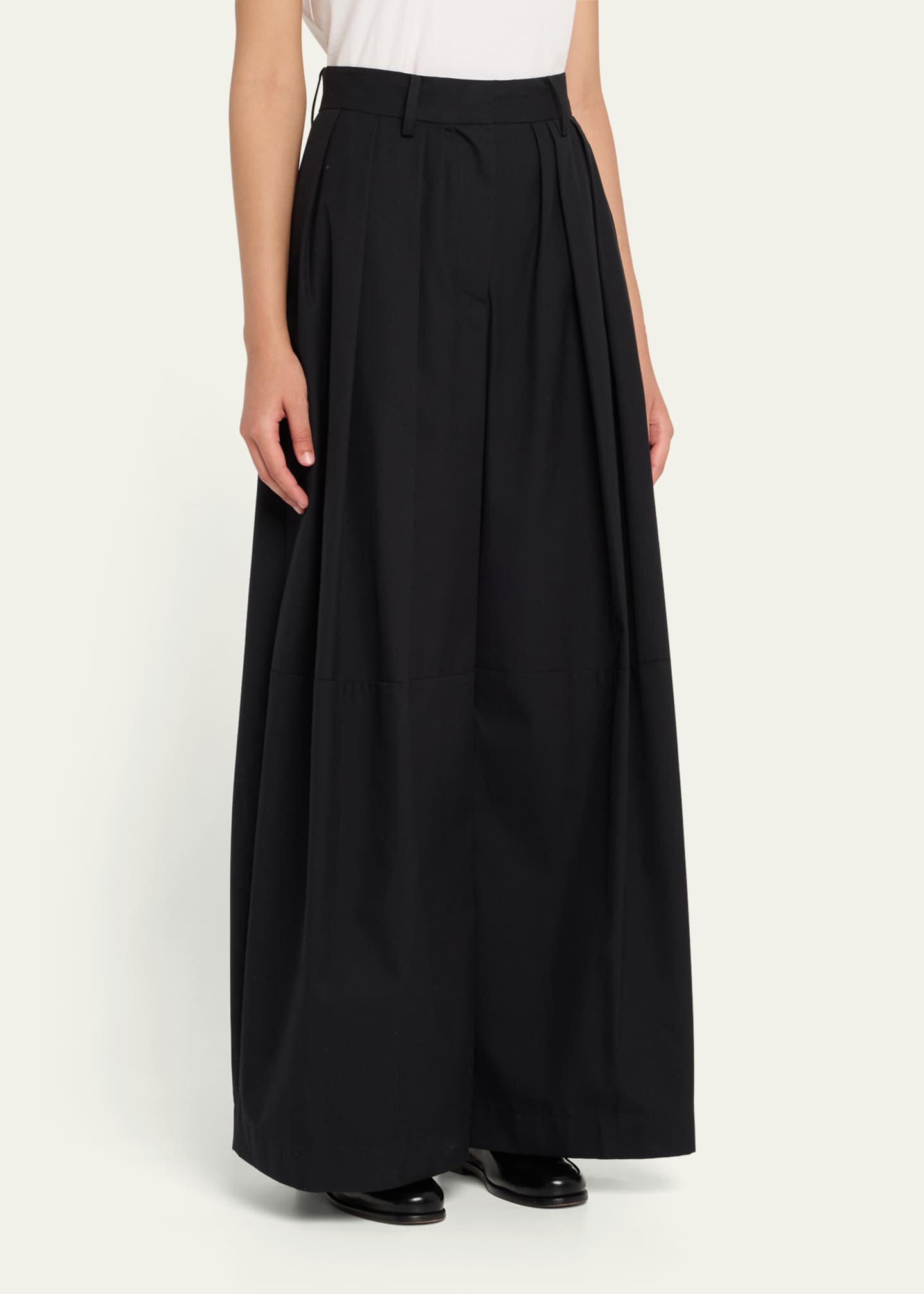 anOnlyChild Stona Pleated Cotton Pants Image 4 of 5