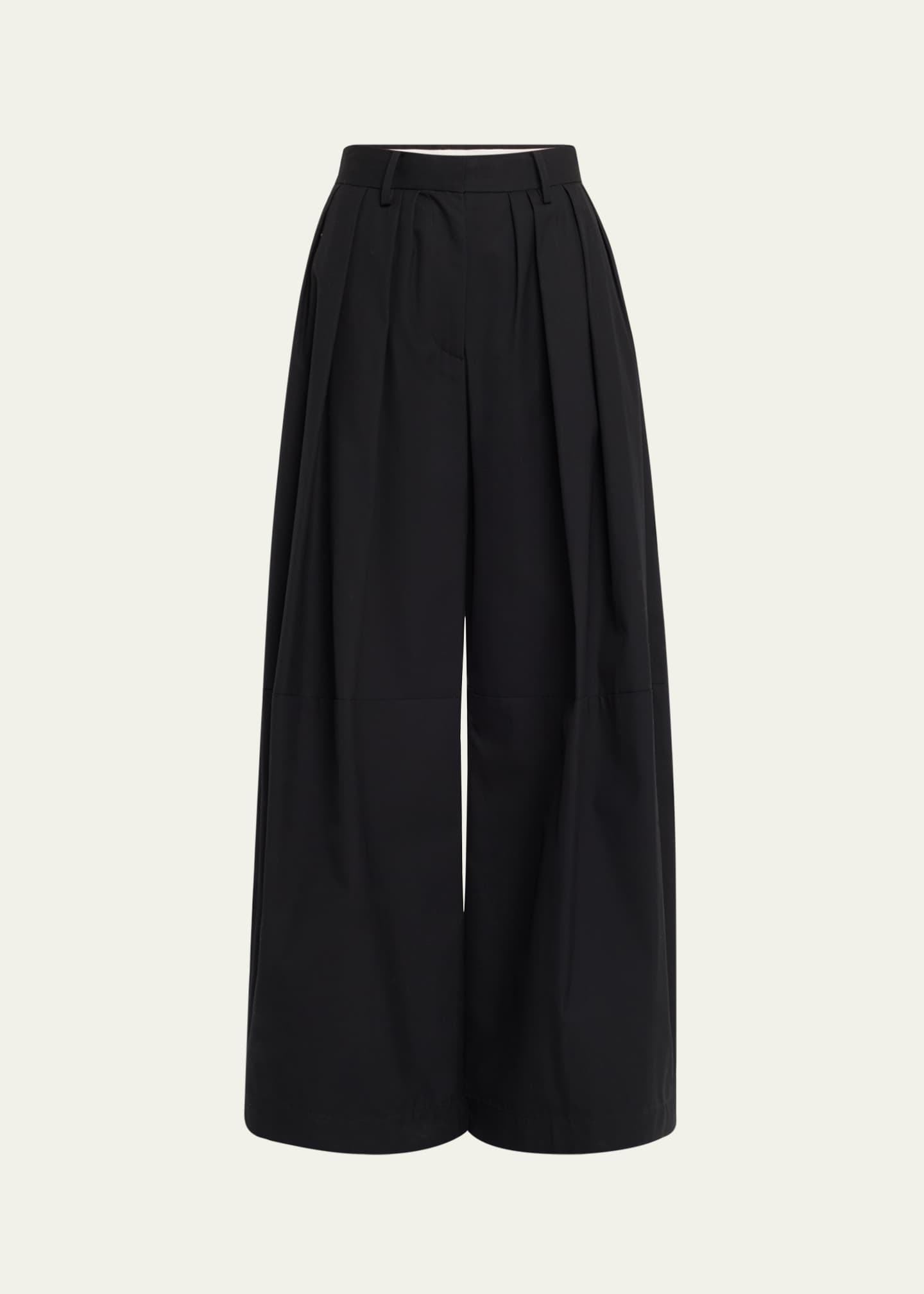 anOnlyChild Stona Pleated Cotton Pants Image 1 of 5