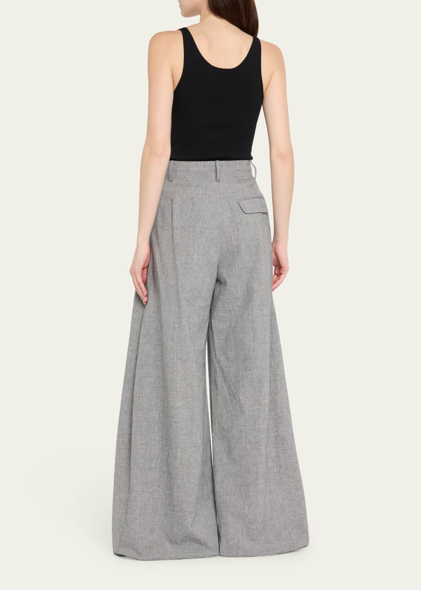 anOnlyChild Stona Mini Houndstooth Pleated Pants Image 3 of 5