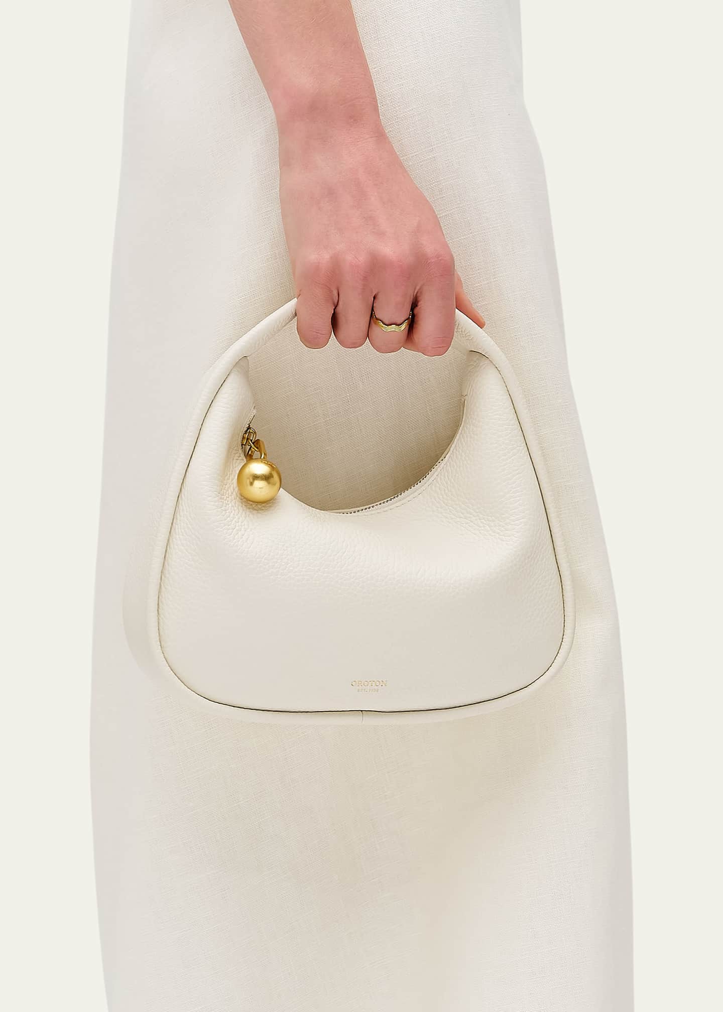 Oroton Clara Mini Leather Top-Handle Bag Image 2 of 4