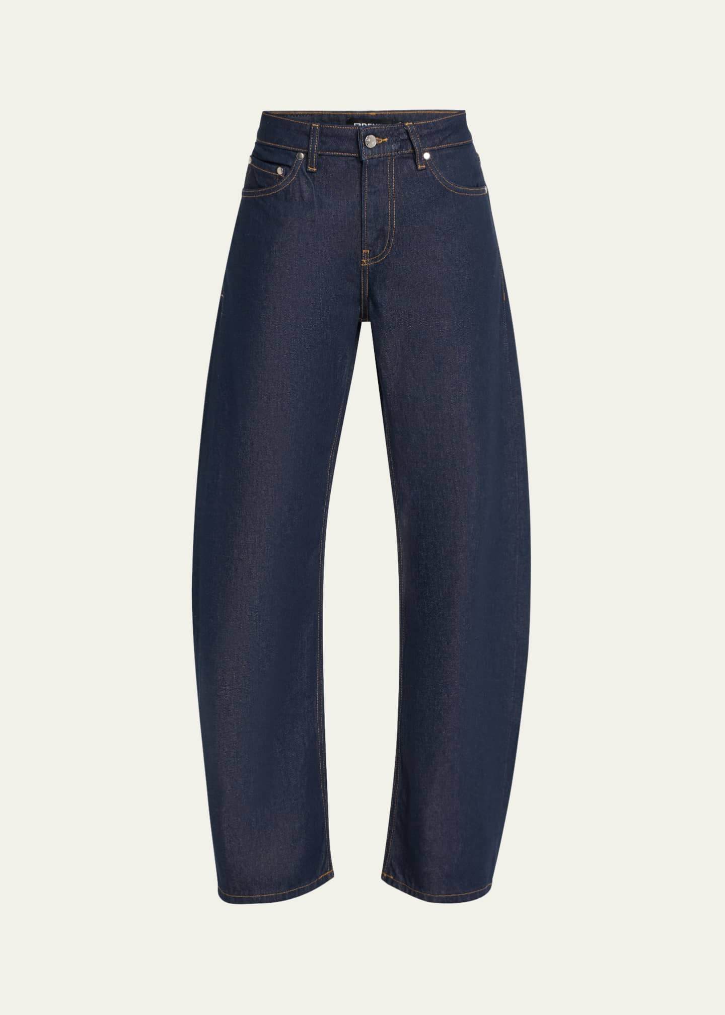 EB DENIM Alida Mid-Rise Loose Bowed Jeans Image 1 of 5