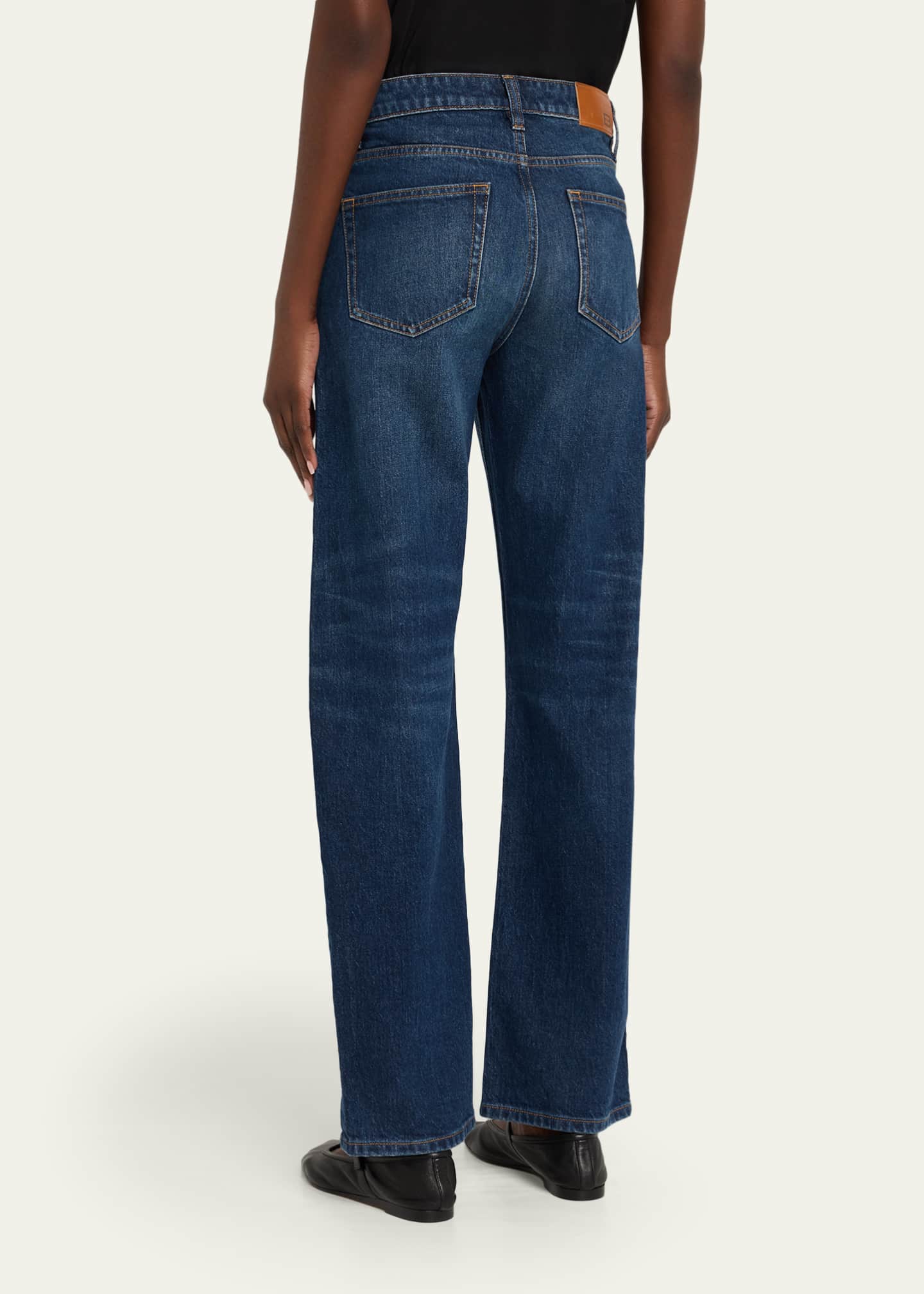 EB DENIM Alida Mid-Rise Loose Bowed Jeans Image 3 of 5