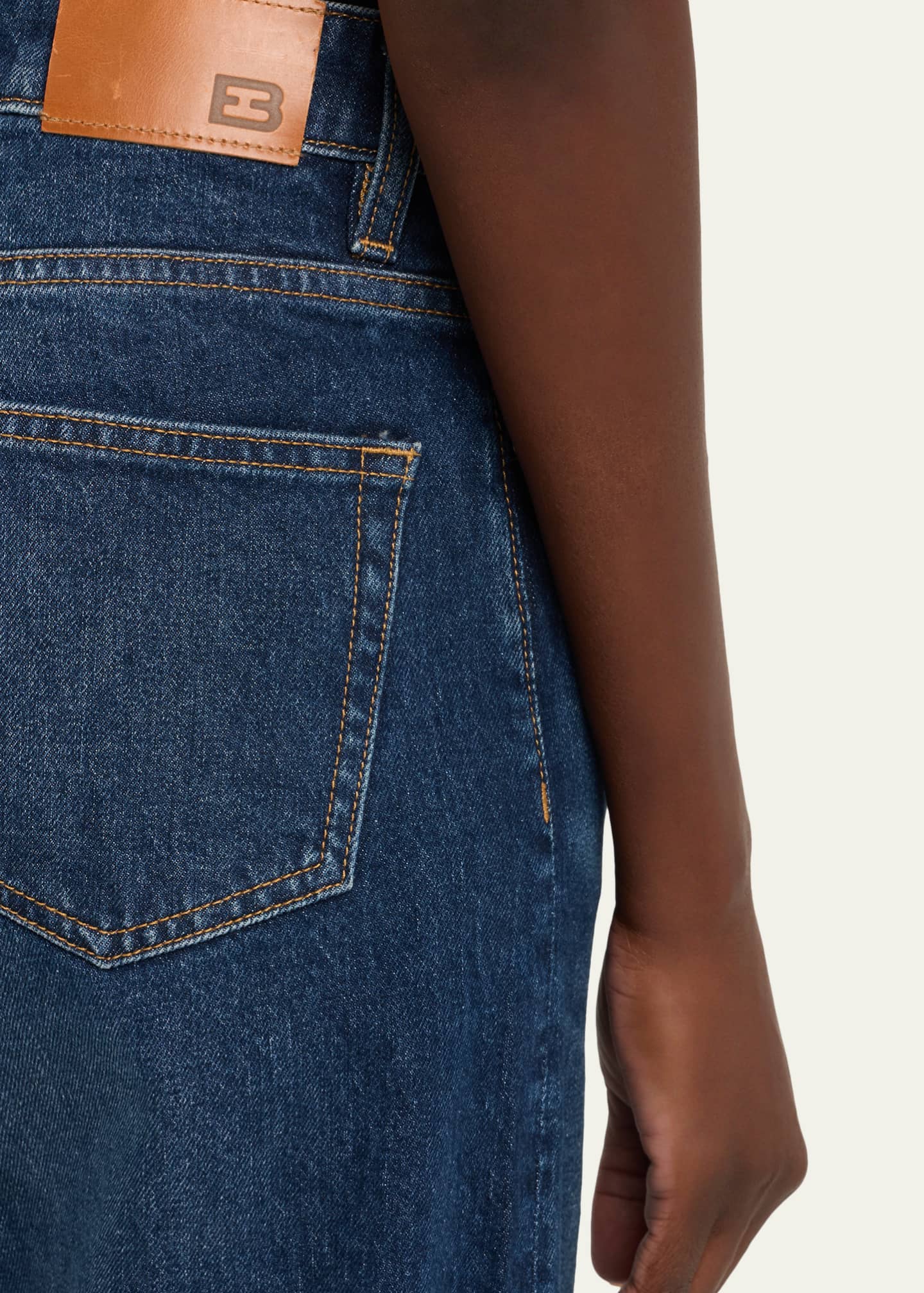 EB DENIM Alida Mid-Rise Loose Bowed Jeans Image 5 of 5