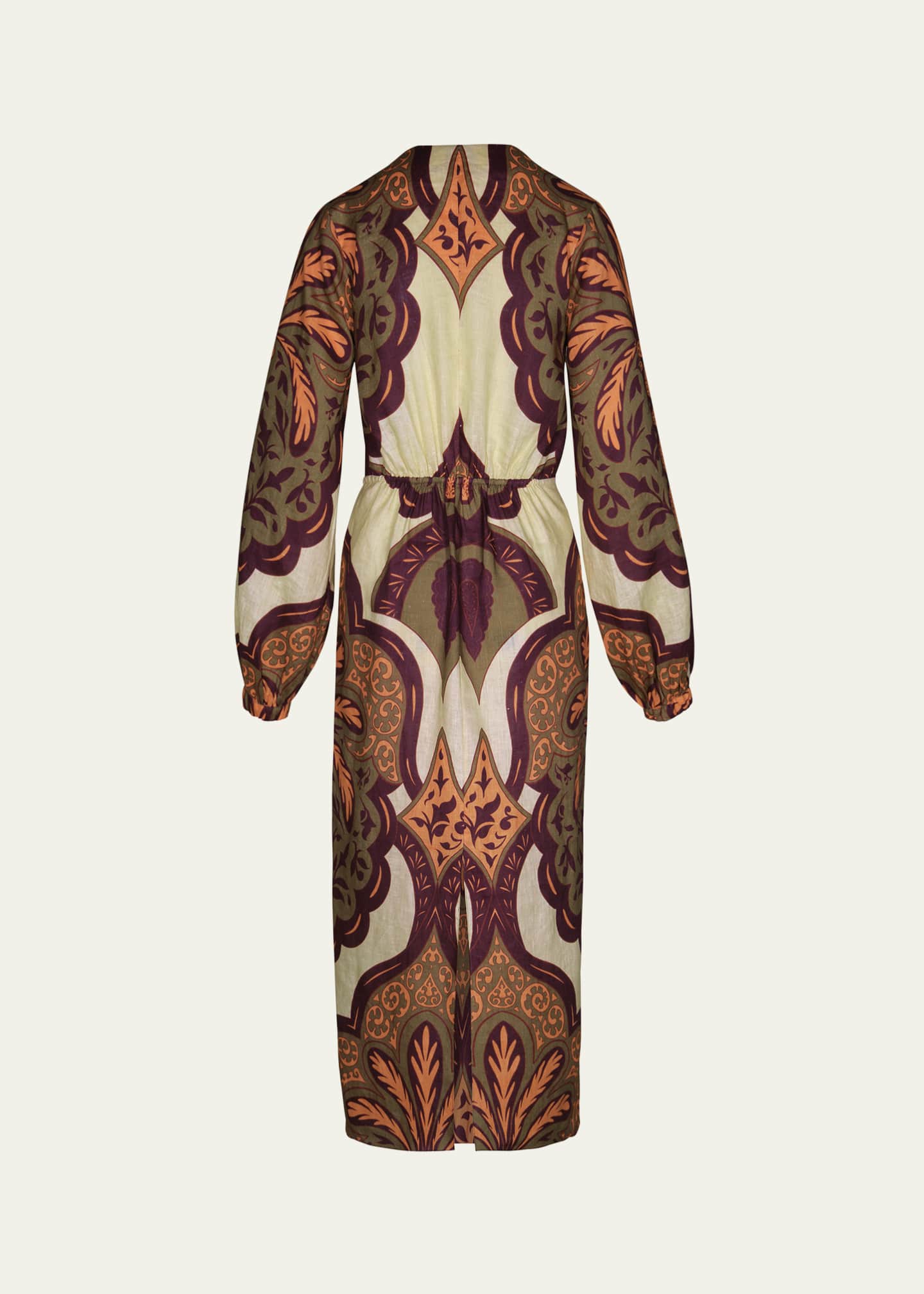 Johanna Ortiz Across Paradise Printed Tie-Front Ankle Dress Image 2 of 2