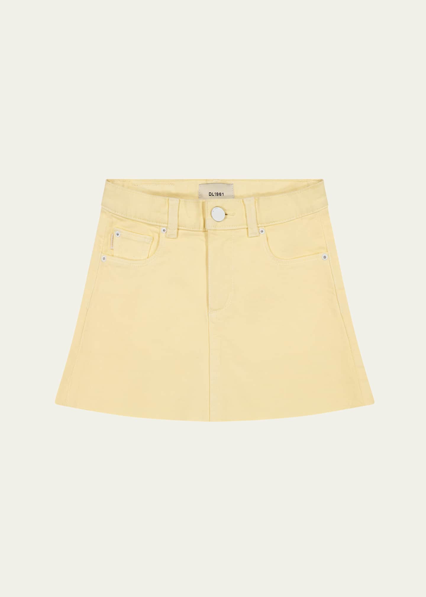 DL1961 Girl's Jenny Denim Mini Skirt, Size 7-16 Image 1 of 2