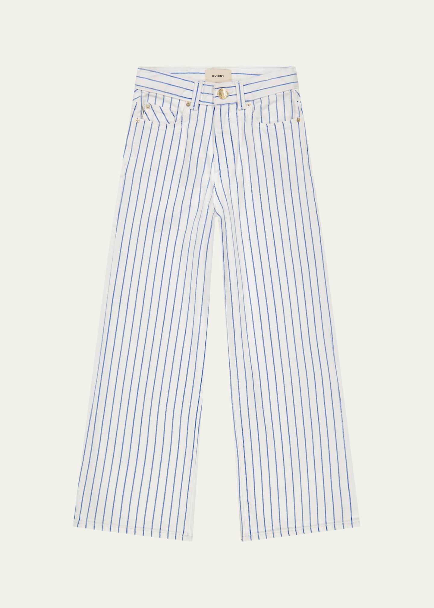 DL1961 Girl's Lily Pin Striped Jeans, Size 7-16 Image 1 of 2