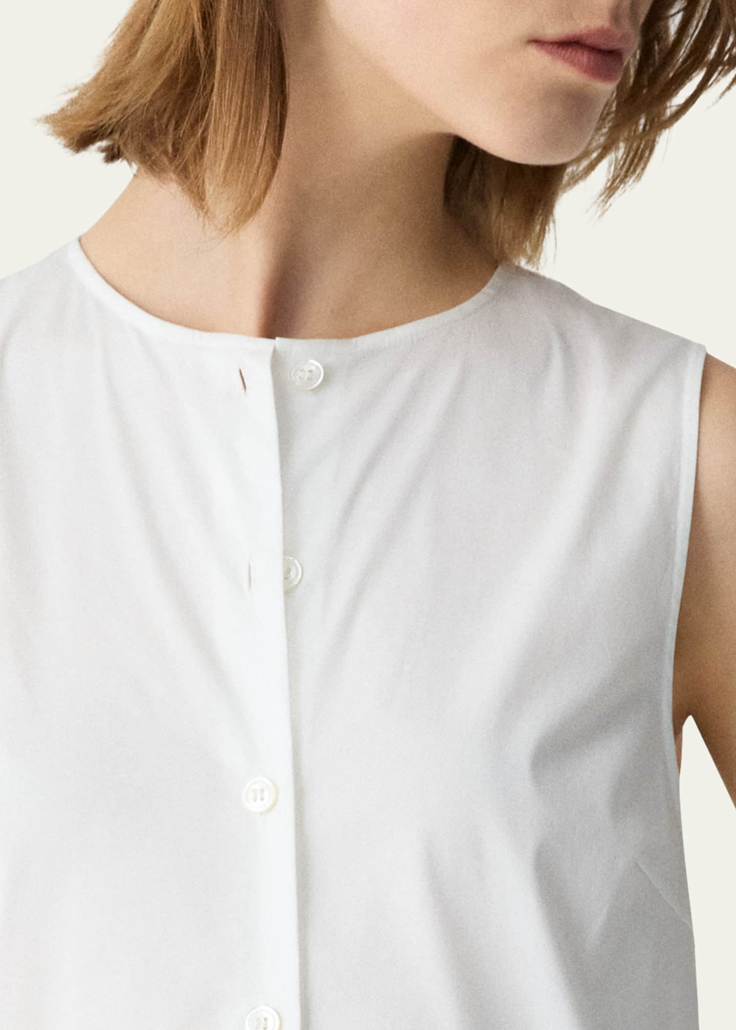 Theory Sleeveless Drop-Waist Mini Dress Image 5 of 5