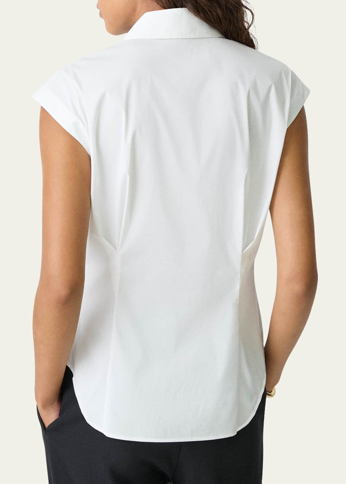 Cap-Sleeve Cinch Shirt
