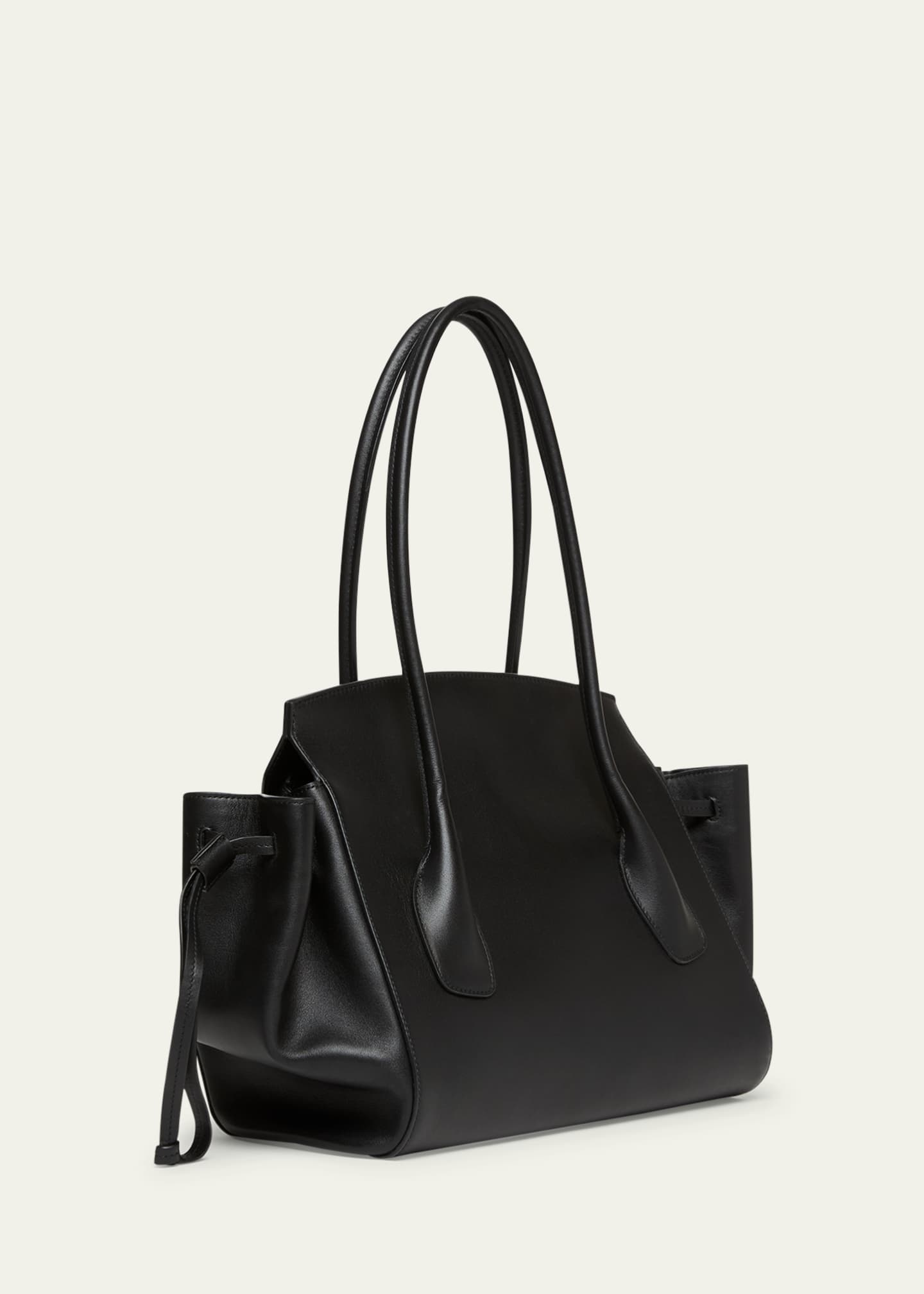 Jil Sander Voyage Small Calfskin Leather Top-Handle Bag Image 3 of 5