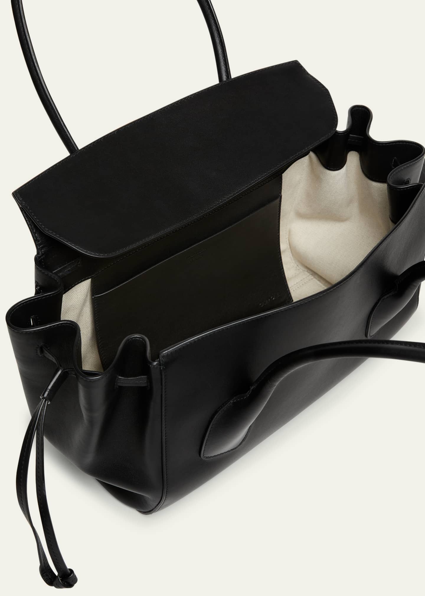 Jil Sander Voyage Small Calfskin Leather Top-Handle Bag Image 4 of 5