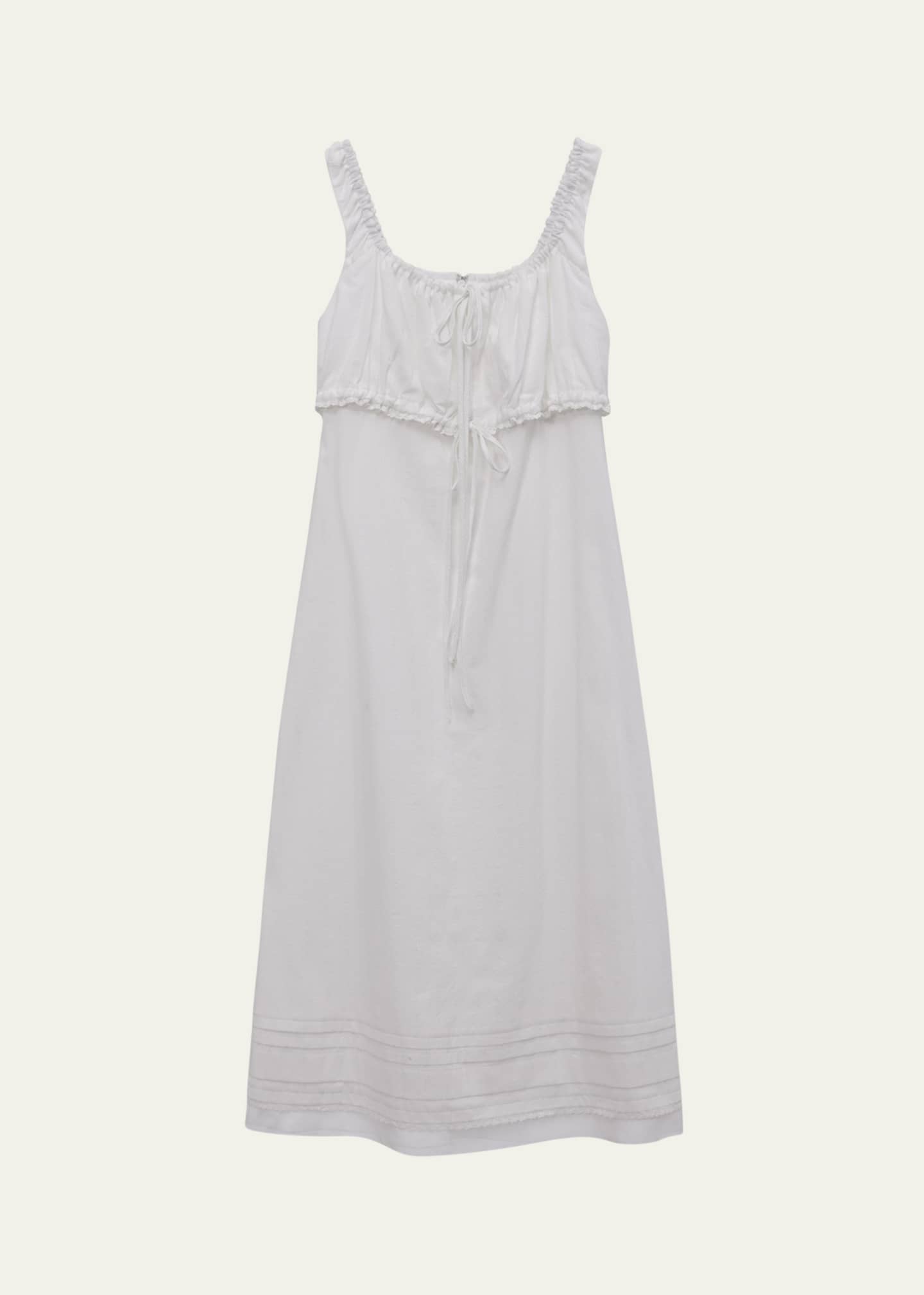 Dunst Shirred Sleeveless Midi Dress