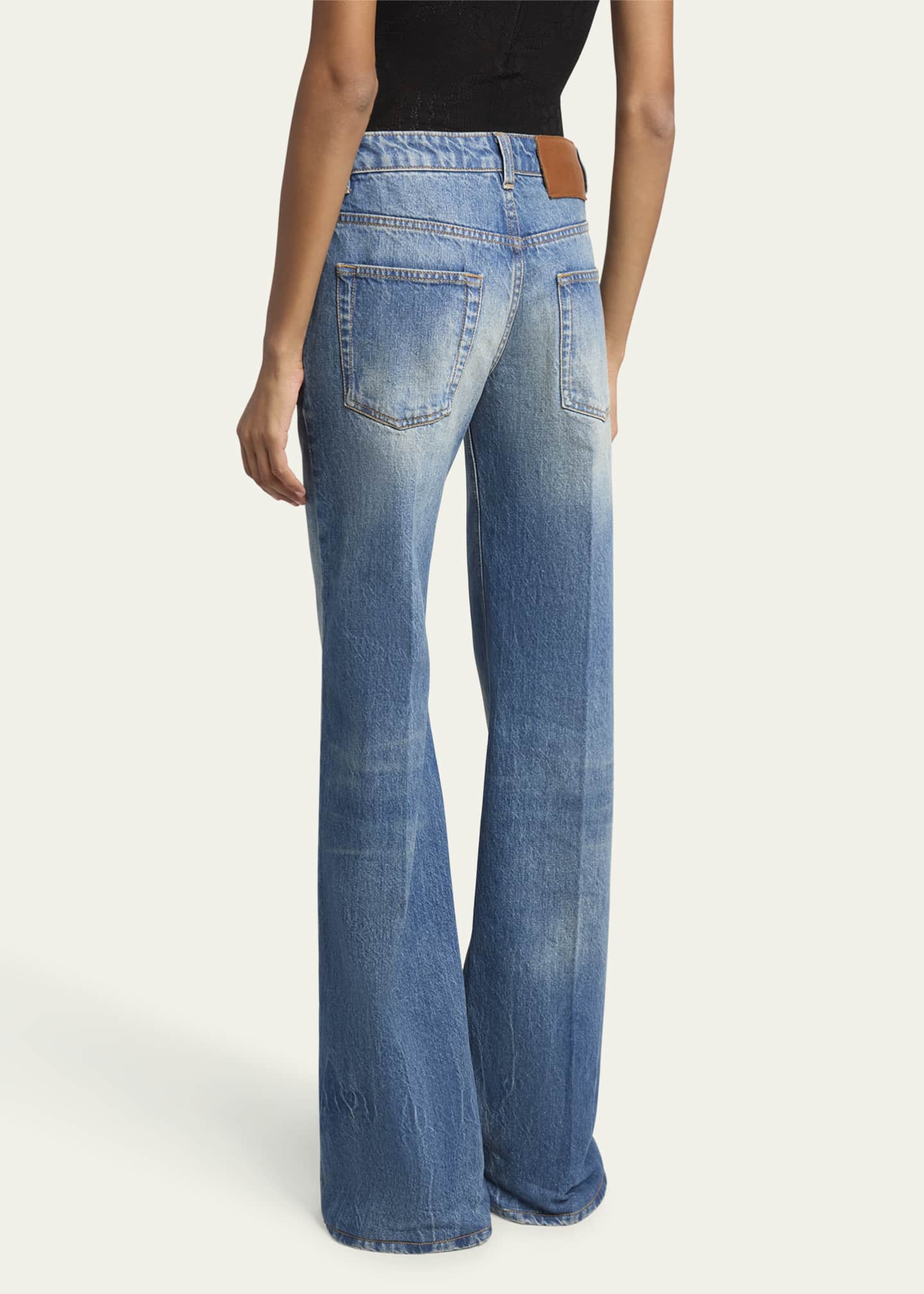 Victoria Beckham Gigi High-Rise Wide-Leg Jeans Image 3 of 5