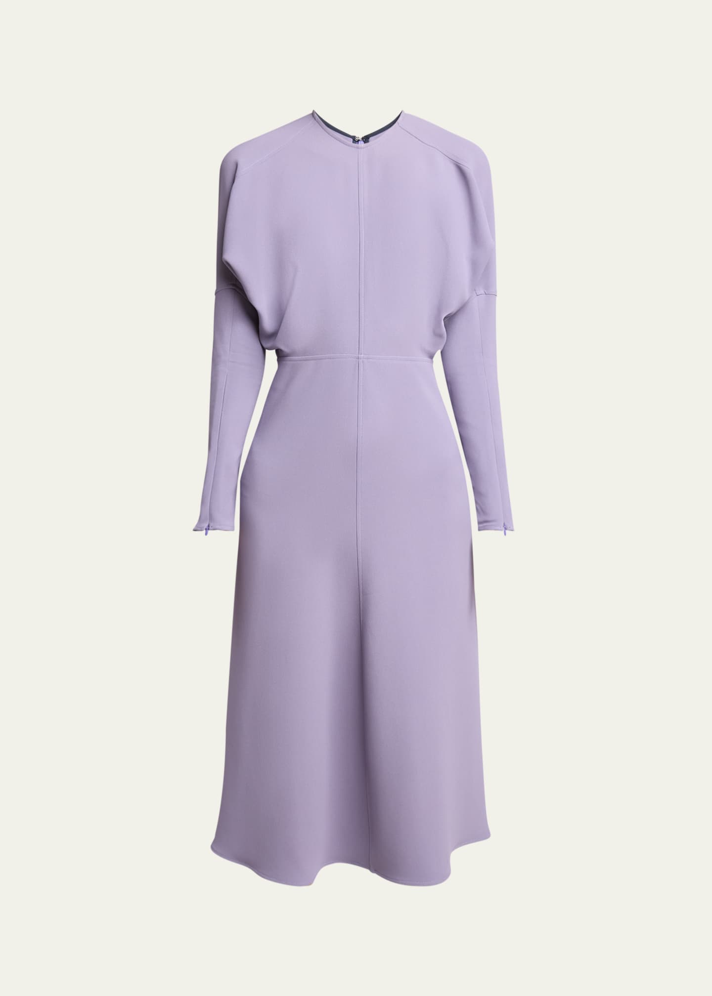 Victoria Beckham Long-Sleeve Dolman Midi Dress Image 1 of 5