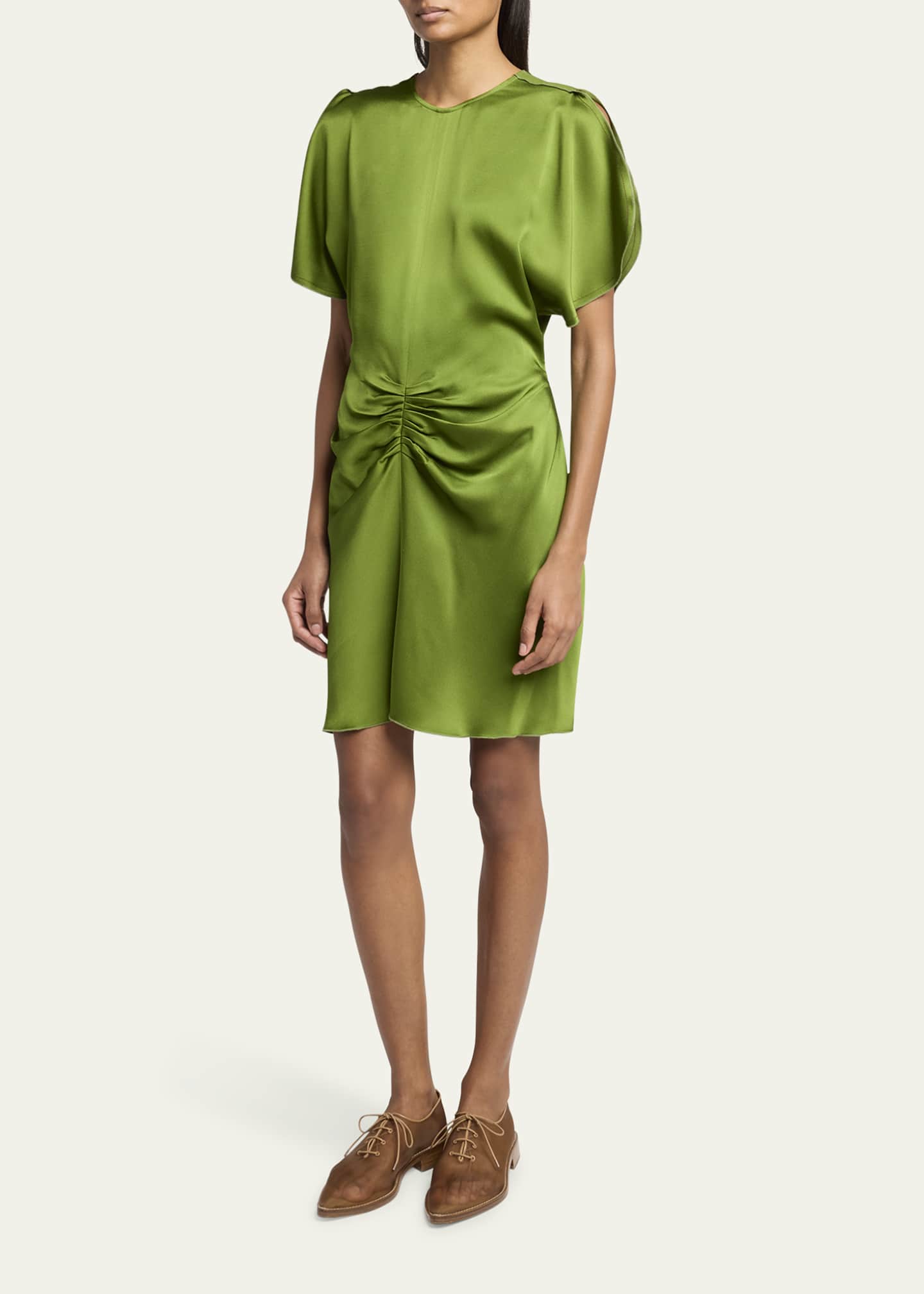 Victoria Beckham Gathered Waist Mini Dress Image 4 of 5