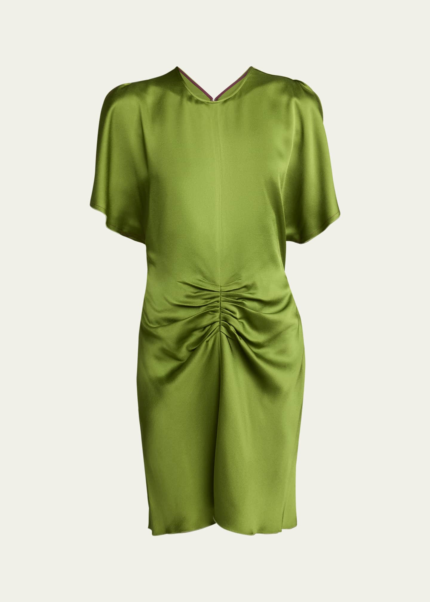 Victoria Beckham Gathered Waist Mini Dress Image 1 of 5