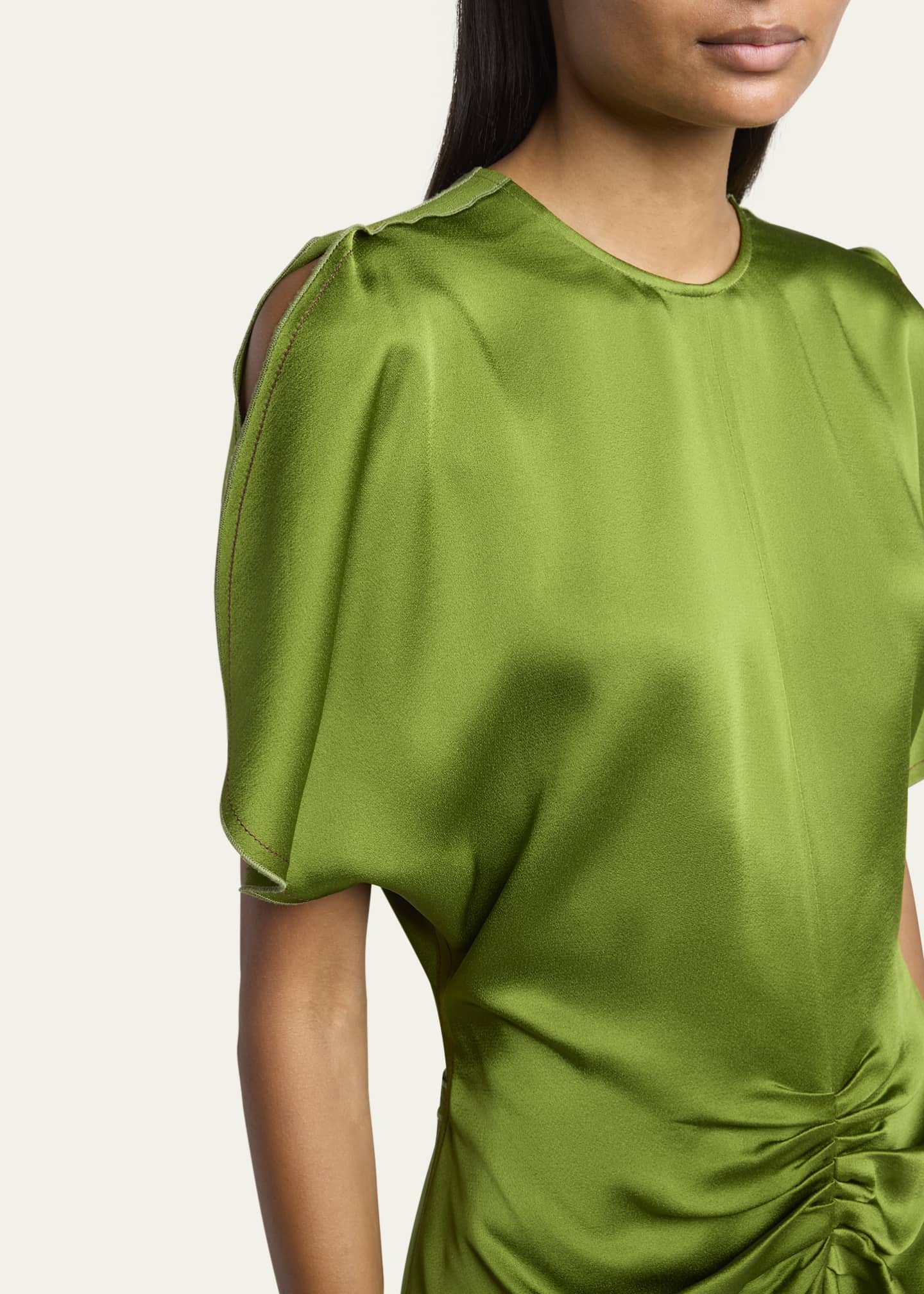 Victoria Beckham Gathered Waist Mini Dress Image 5 of 5